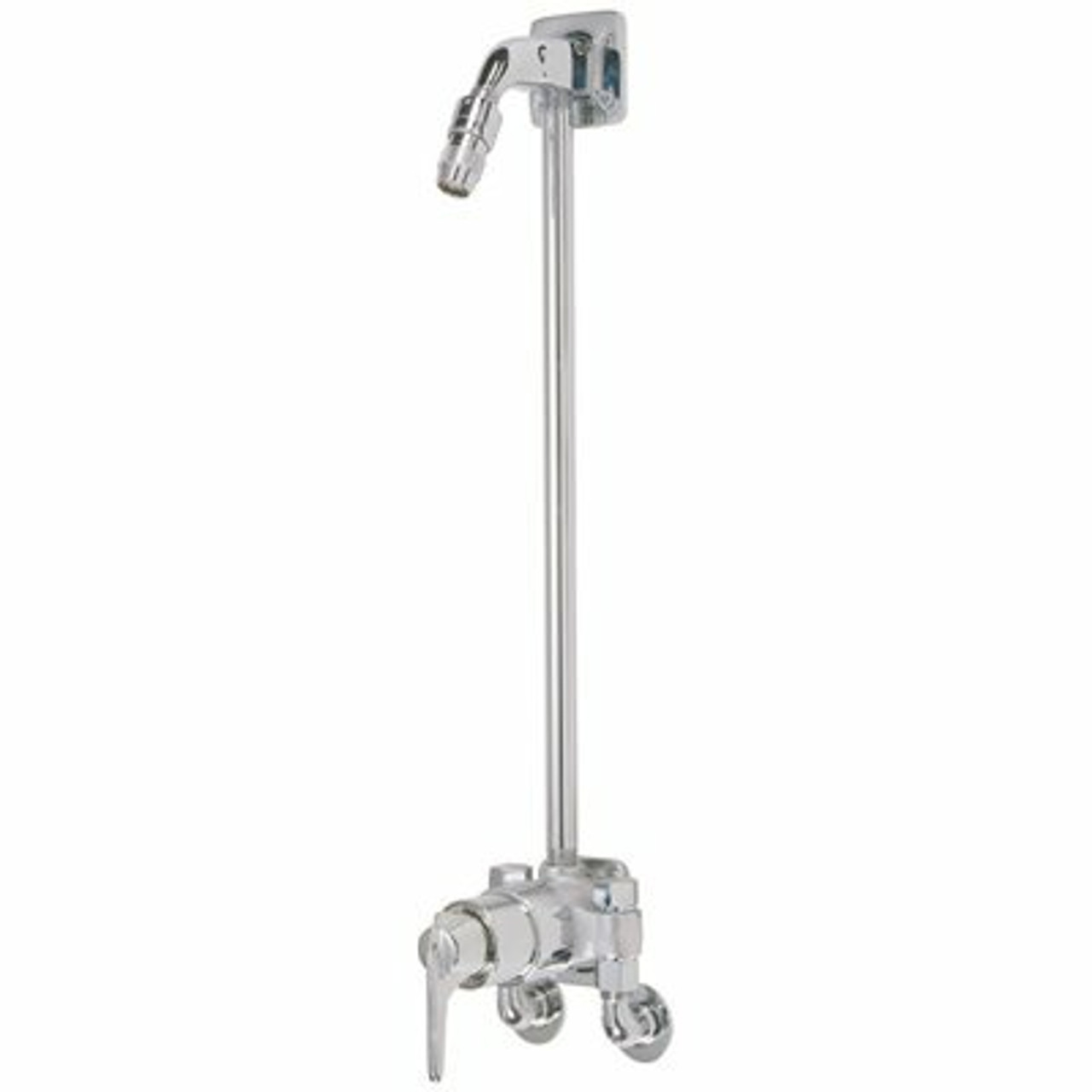 Symmons Safetymix Single-Handle 1-Spray Shower Faucet With Exposed Pipe In Chrome (Valve Included)