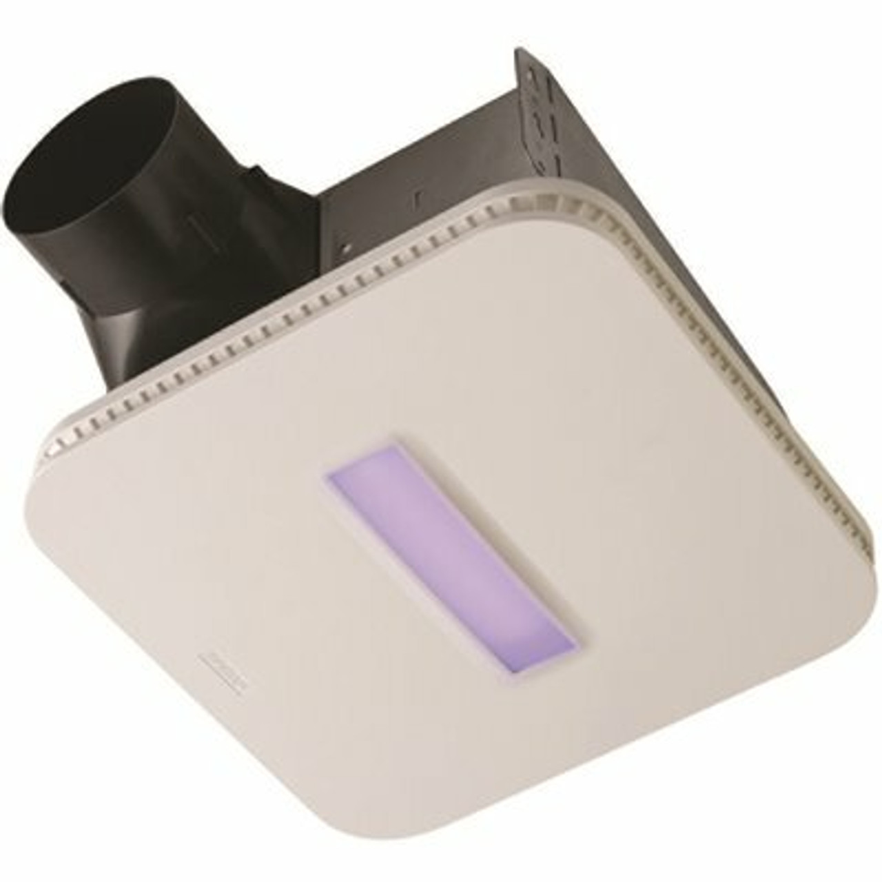 Surfaceshield Vital Vio Powered 110 Cfm Ceiling Bathroom Exhaust Fan Vent With Led White And Antibacterial Violet Light