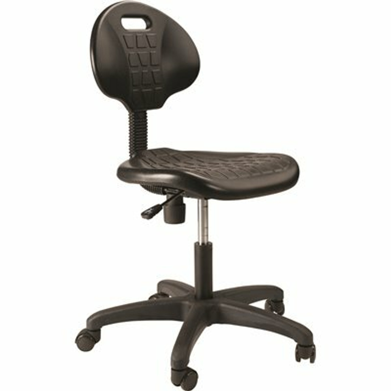 National Public Seating 16 In. - 21 In. H Polyurethane Black Task Chair