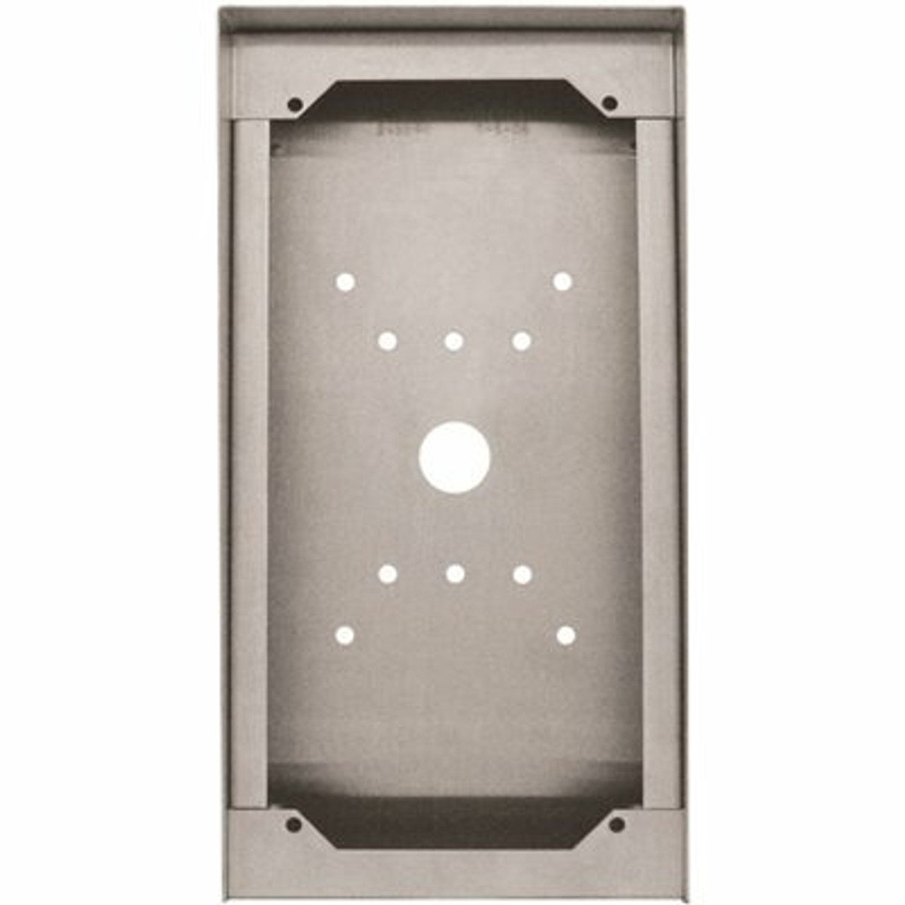 Aiphone Mounting Box, For Use With Card Reader Door Stations, Surface Mount, Stainless Steel Finish