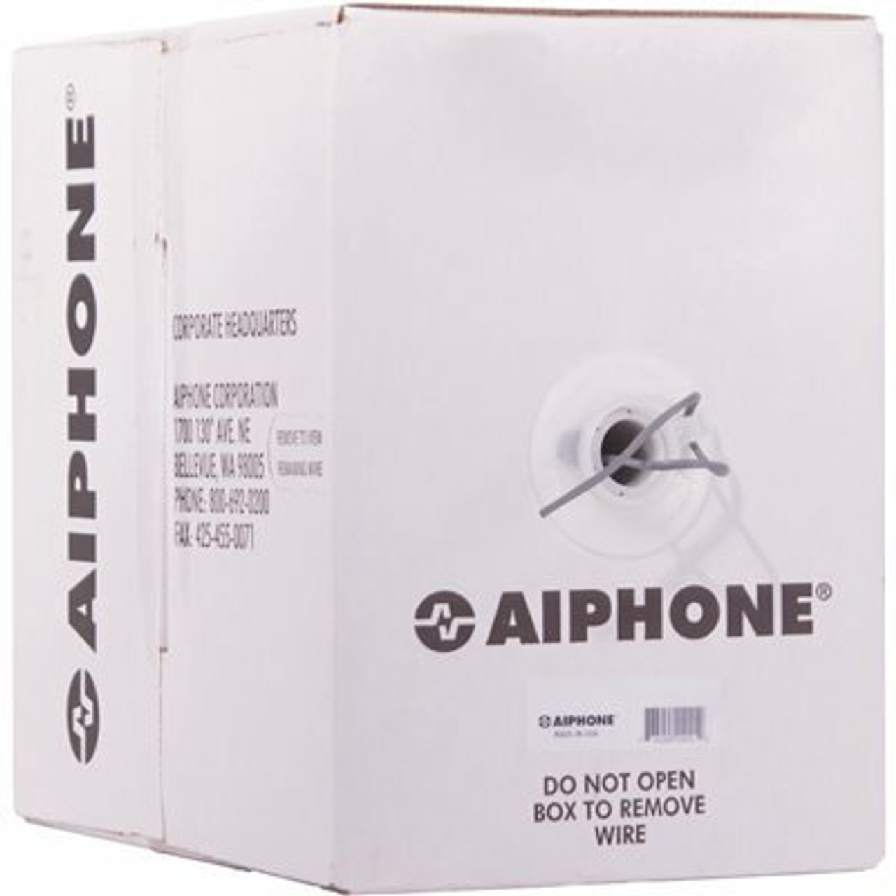 Aiphone Non-Shielded 20 Awg 2-Conductor Wire, Low Cap Wire, 500 Ft. L