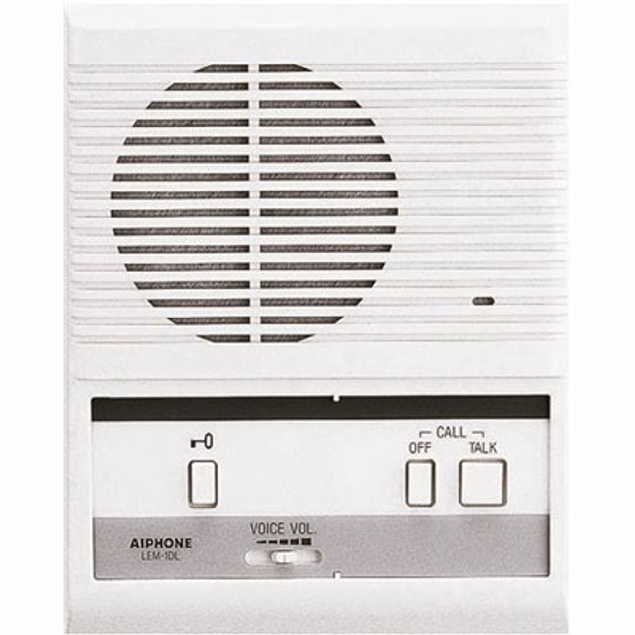 AIPHONE LEM Series Surface Mount 1-Channel 1-Call Master Station for Multi-Master Use Intercom with Door Release, White