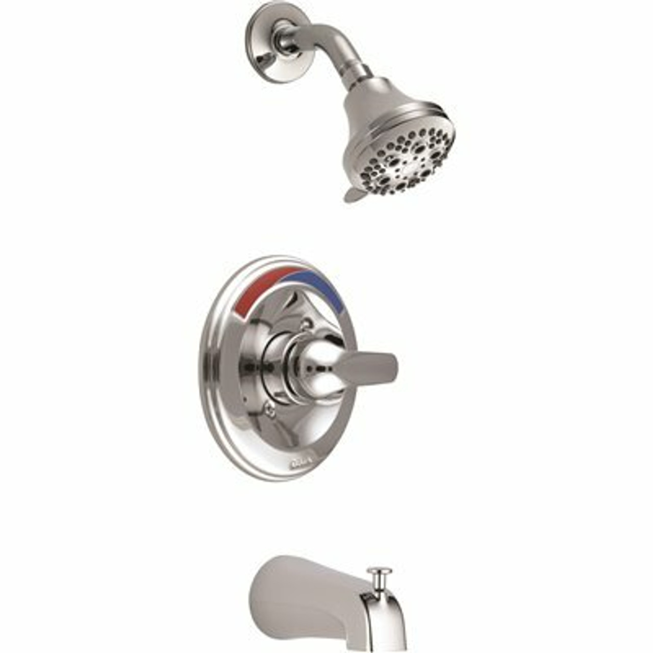 Delta 1-Handle Wall Mount Tub And Shower Faucet Trim Kit In Chrome (Valve Not Included)
