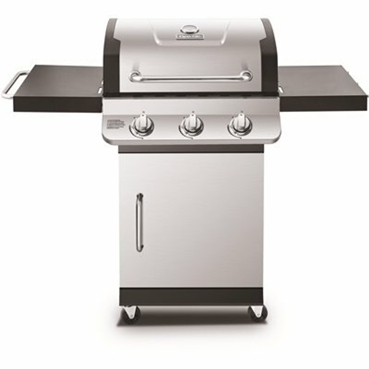 Dyna-Glo Premier 3-Burner Propane Gas Grill In Stainless Steel With Folding Side Tables