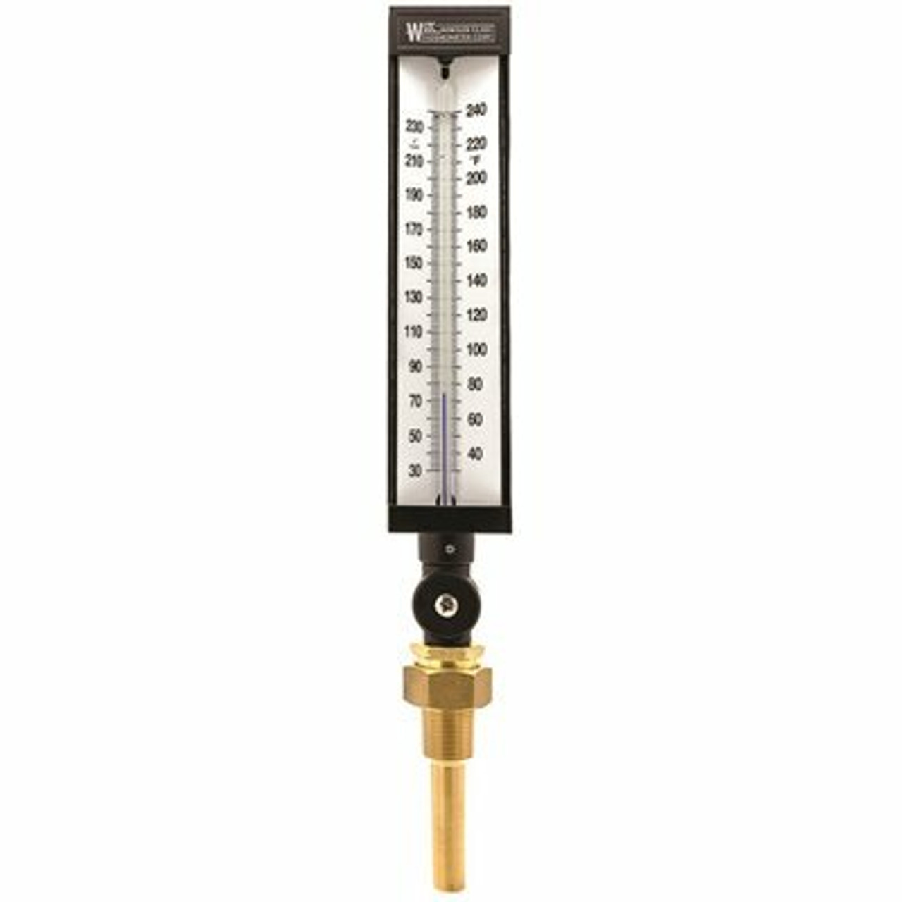 9 In. Scale 30-240 Deg.F Industrial Thermometer For Hvac Utility Accessory