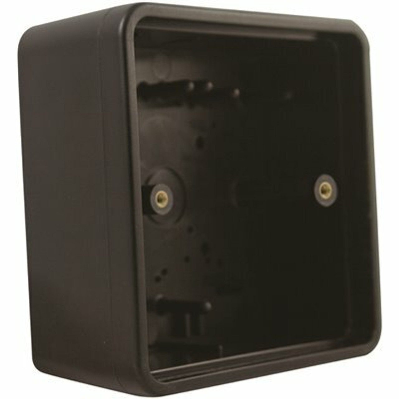 Bea 4-1/2 In. X 4-1/2 In. Plastic Black Lexan 2-Gang Mounting Box