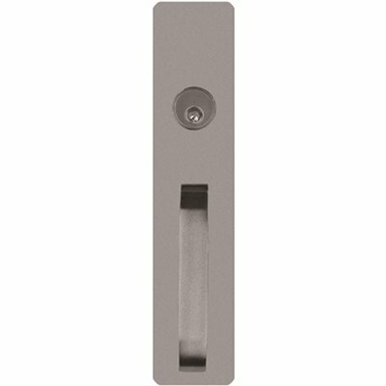 Detex V Series Sprayed Aluminum Grade 1 Exit Trim, Night Latch Function, S Pull, Less Cylinder - 313257736