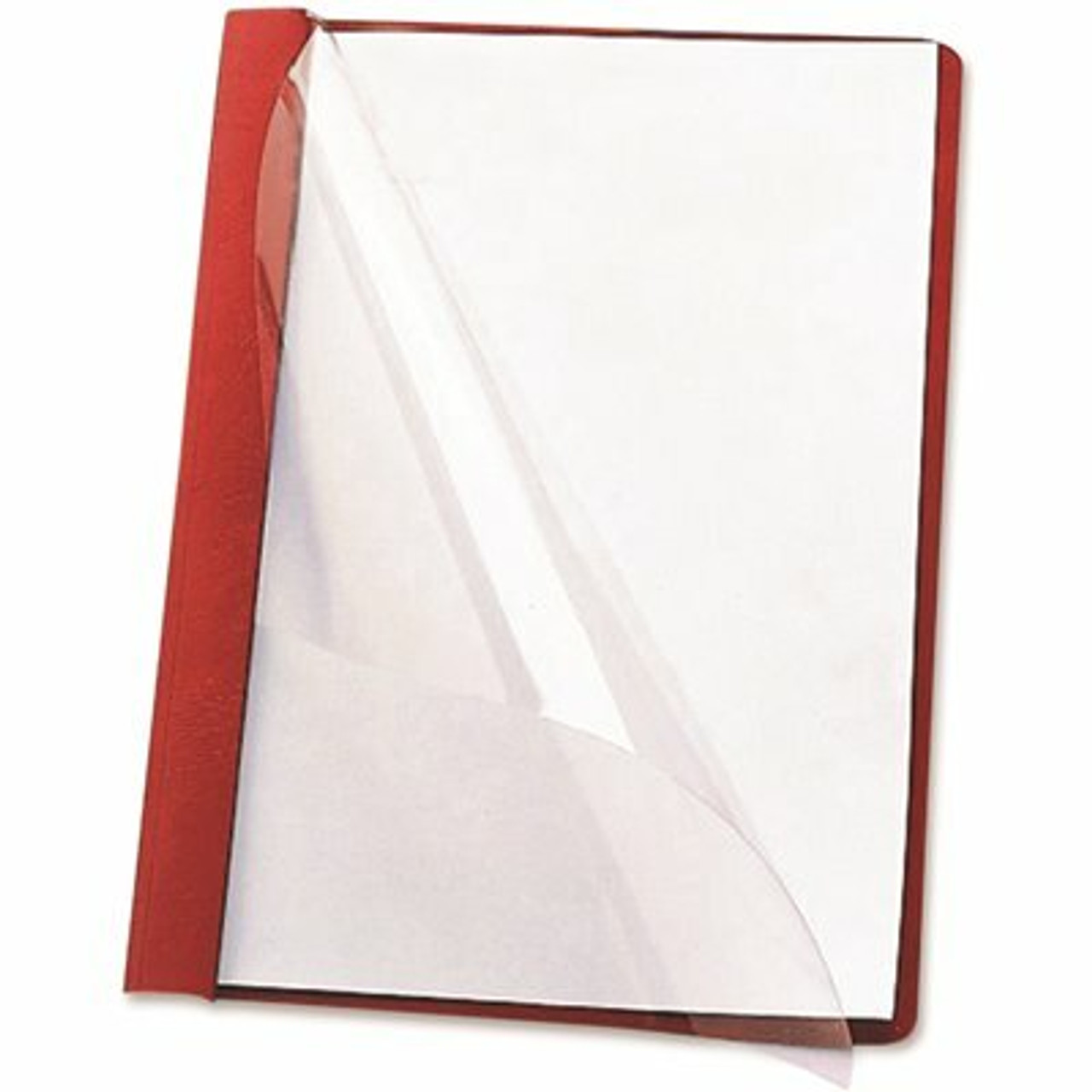 Smead 8-1/2 In. X 11 In. Report Covers With Clear Front, Red