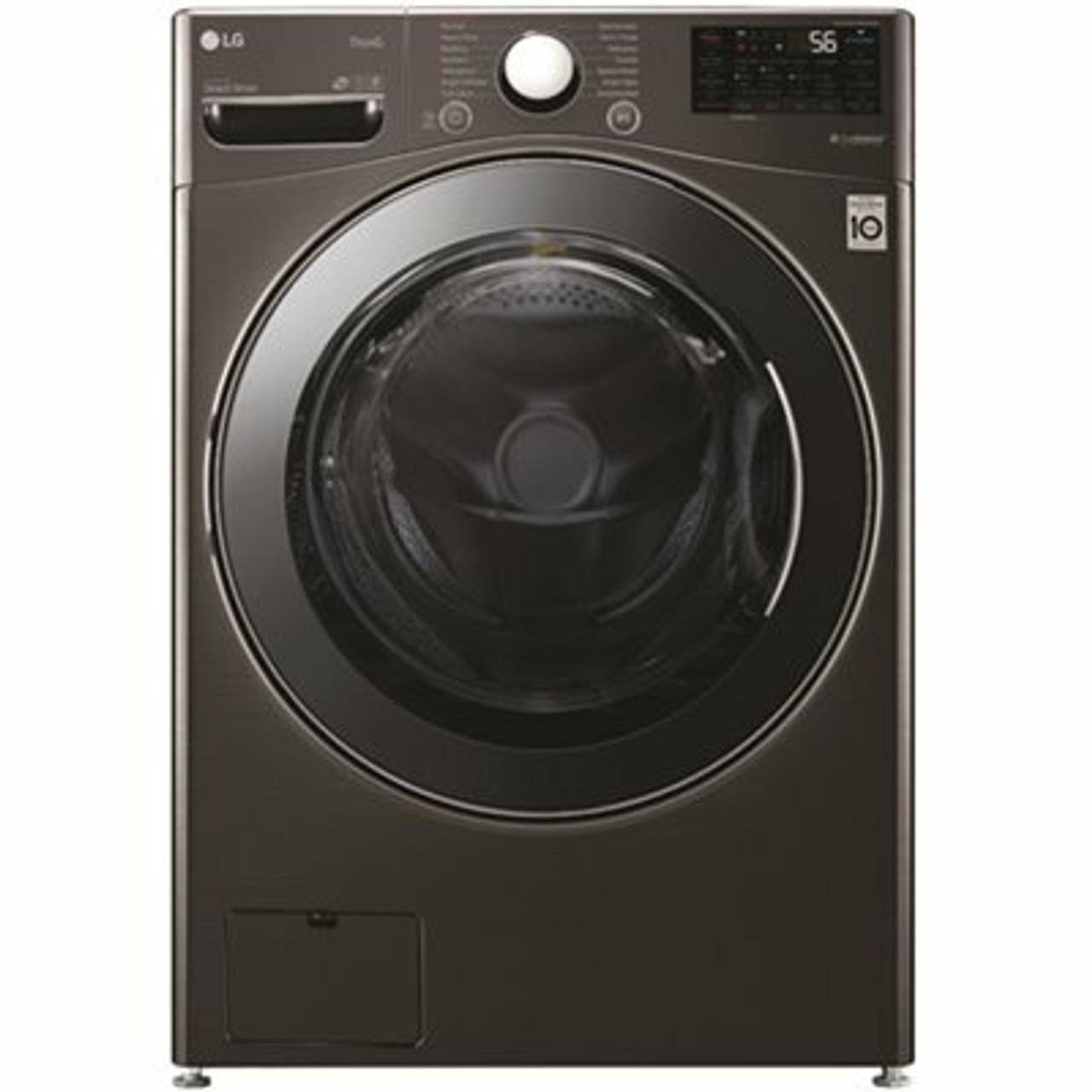 Lg Electronics 27 In. 4.5 Cu. Ft. Black Steel Ultra Large Capacity Electric All-In-One Washer Dryer Combo