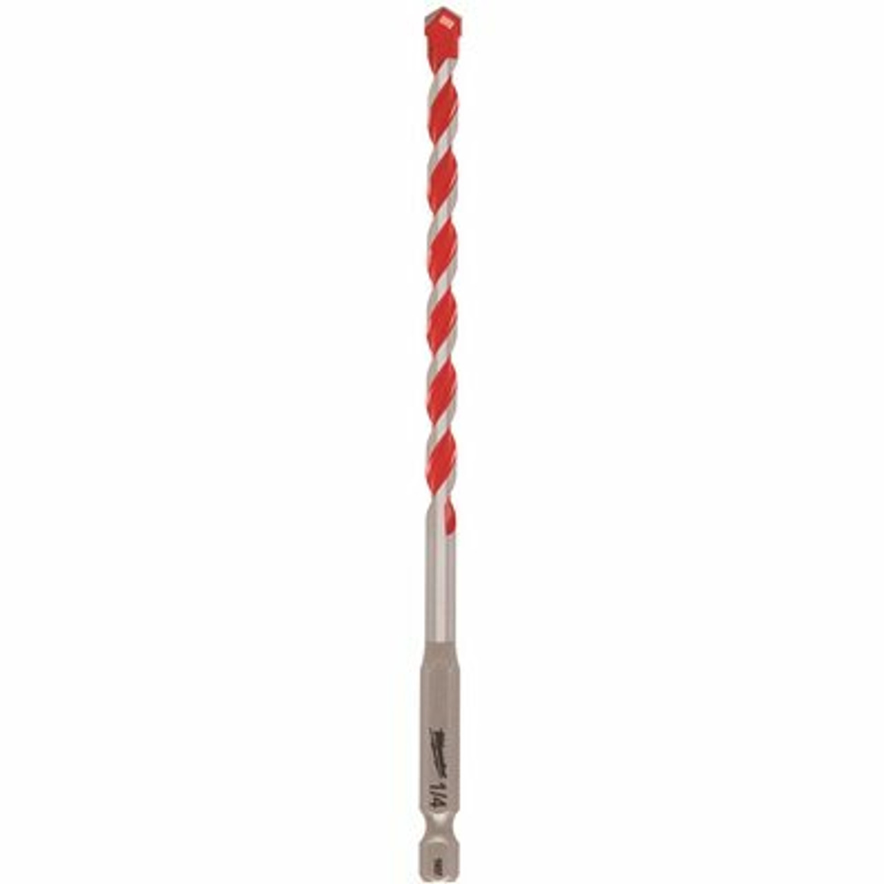 Milwaukee 1/4 In. X 2 In. X 4 In. Shockwave Carbide Hammer Drill Bit For Concrete, Stone, Masonry Drilling