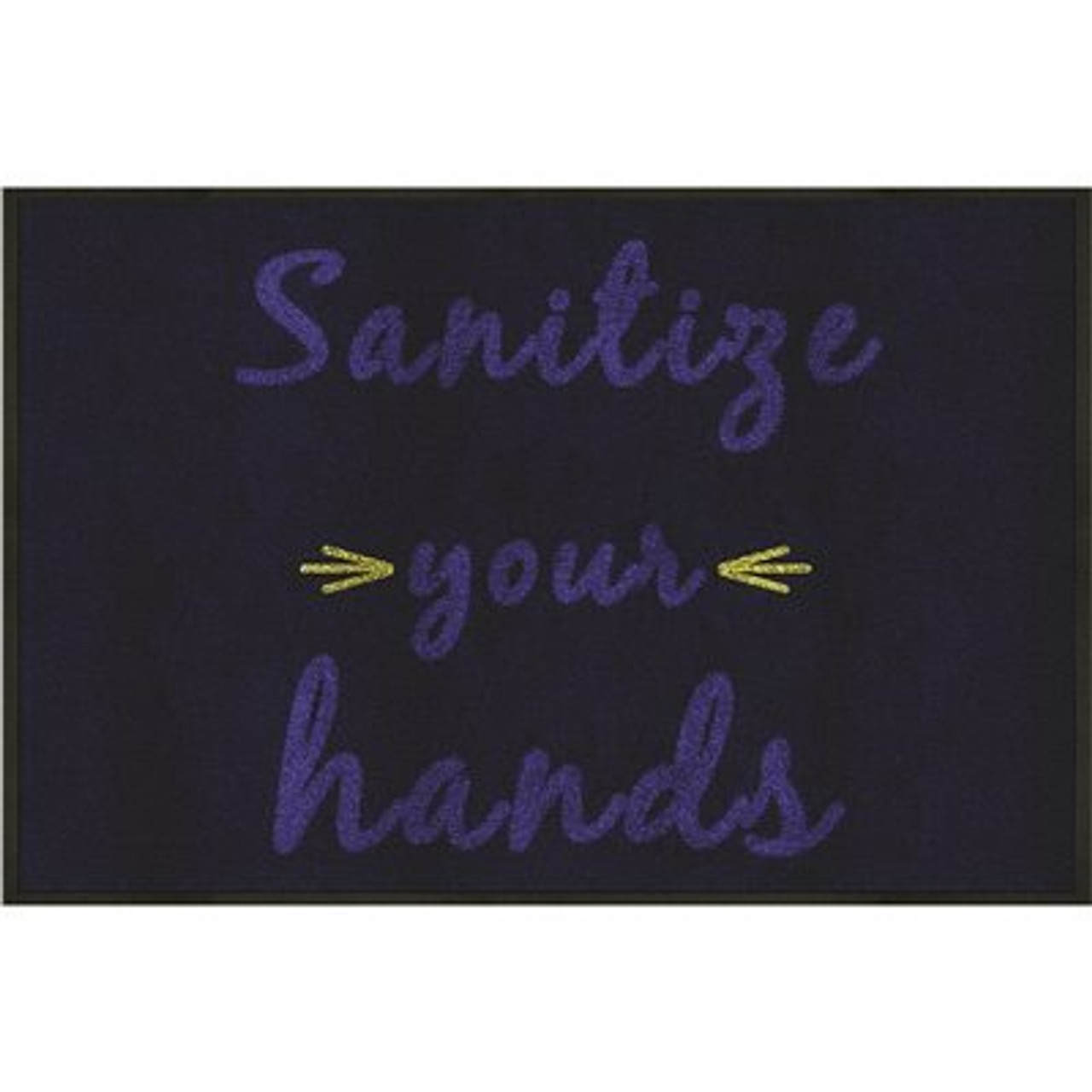 M+A Matting 2 Ft. X 3 Ft. Sanitize Your Hands Floor Mat Reminder Or Message Mat For Hand Sanitizer Station