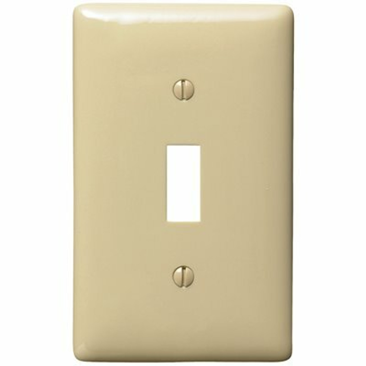 Hubbell Wiring 1-Gang Ivory Toggle Wall Plate