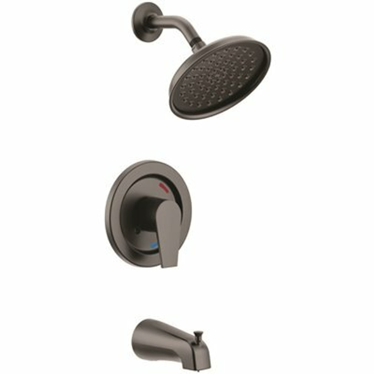 Slate Single-Handle 1-Spray 1.75 Gpm Tub And Shower Faucet With Valve In Matte Black (Valve Not Included)