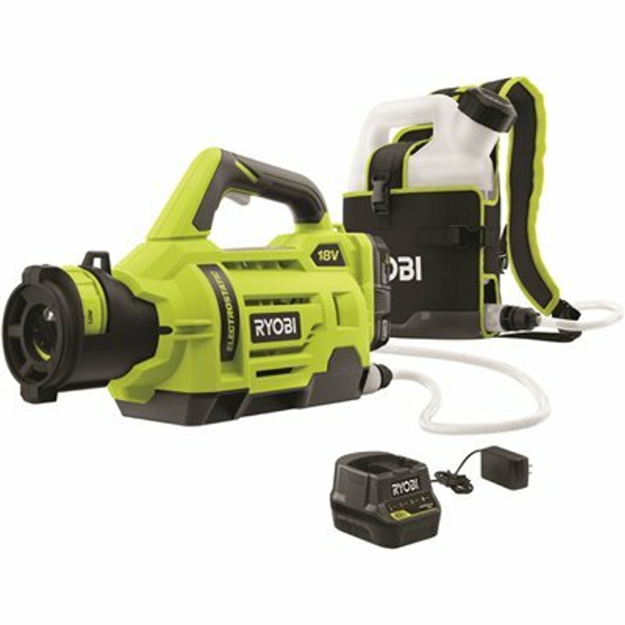 Ryobi One+ 18V Cordless Electrostatic 1 Gal. Sprayer Kit With (2) 2.0 Ah Batteries And (1) Charger