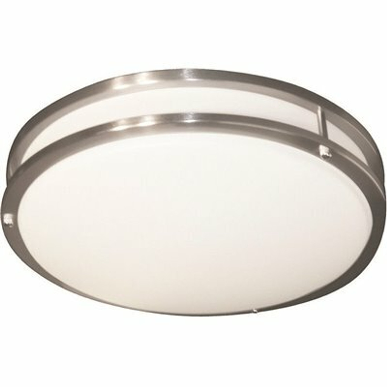 Envirolite 16 In. Brushed Nickel Integrated Led Selectable Cct Round Flush Mount Light