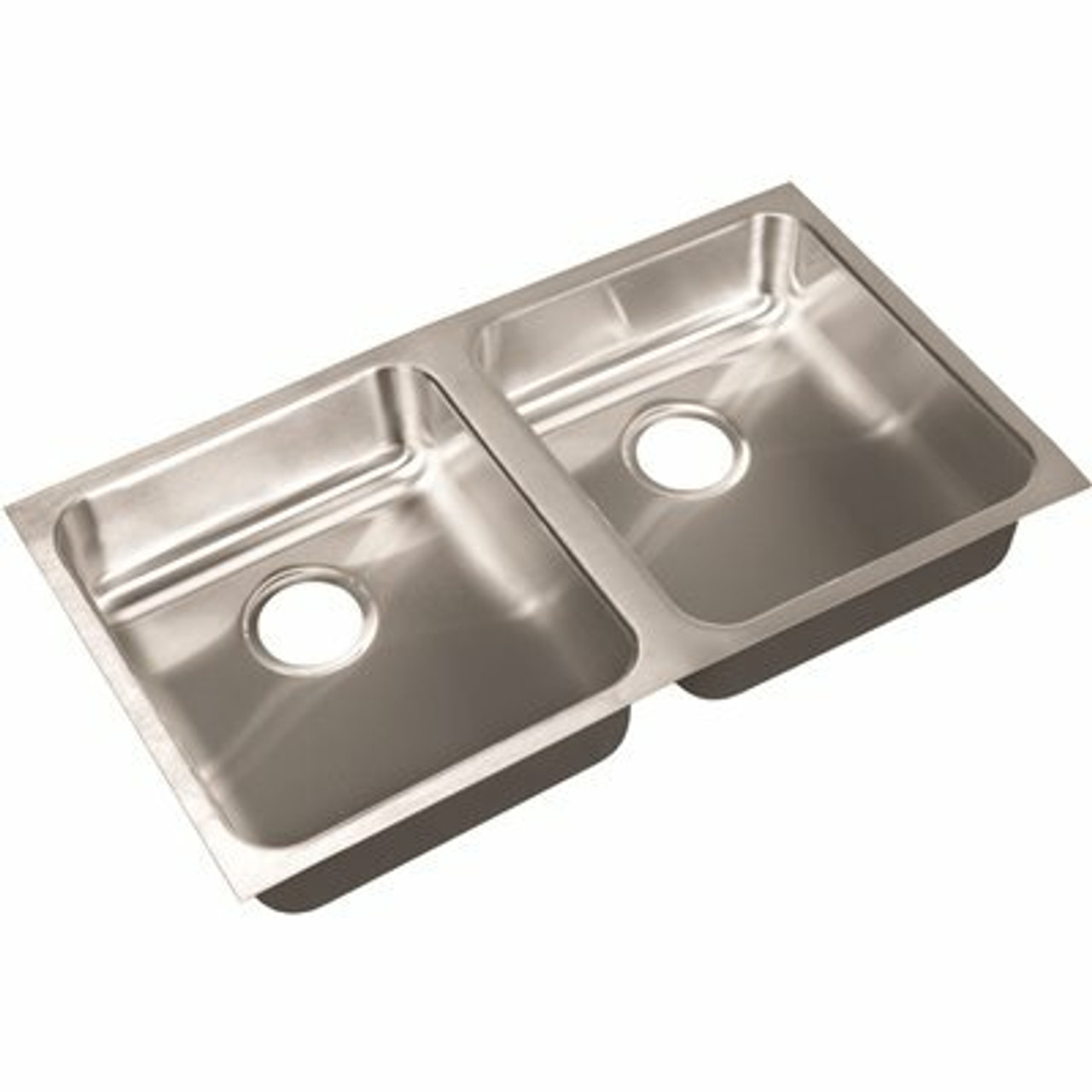 Just Manufacturing 32 In. Undermount Stainless Steel 2 Compartments Commercial Sink