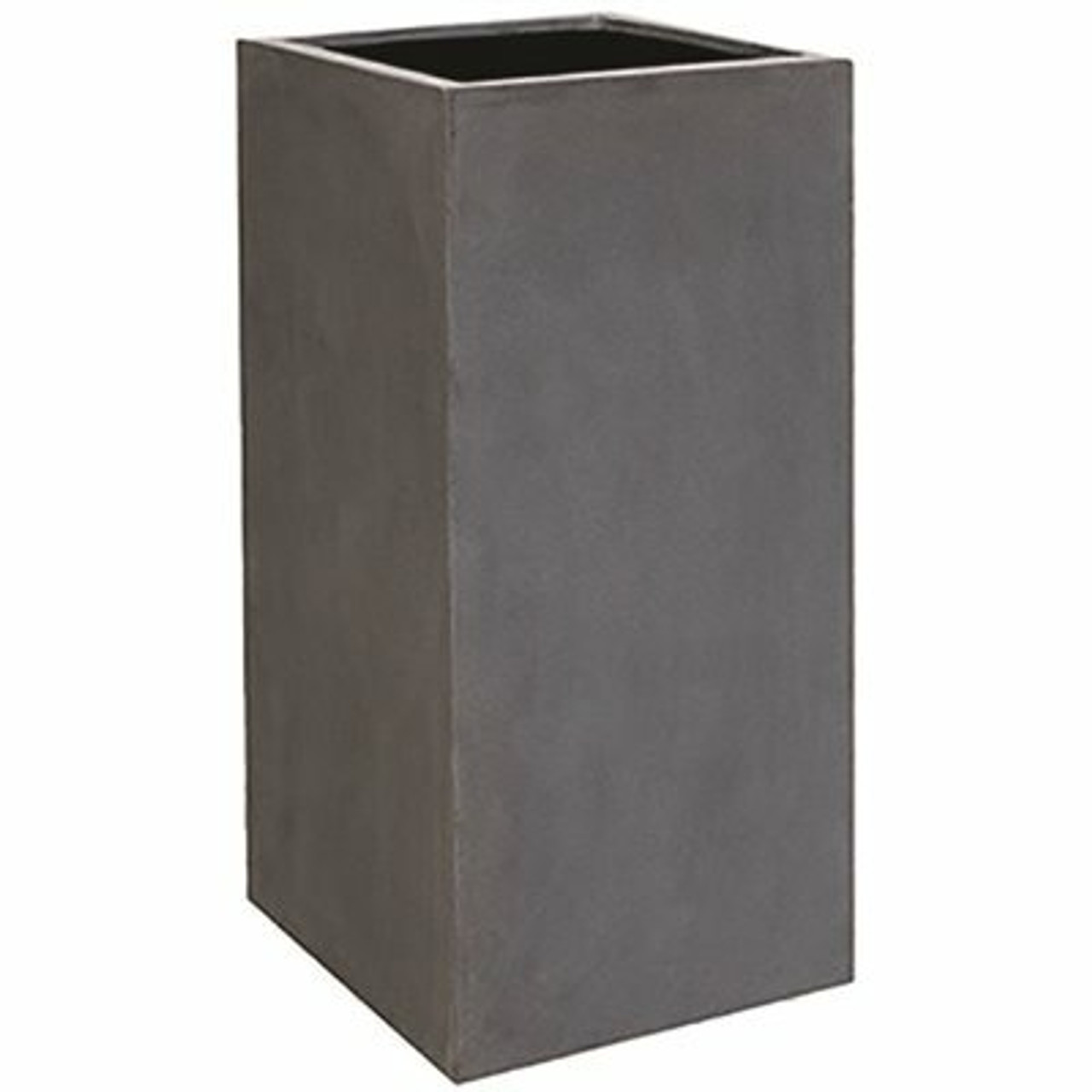 Vasesource 39.25 in. x 19.5 in. x 19.5 in. Bouvy XL Natural Gray Square Fiberstone Planter Vasesource 39.25 in. x 19.5 in. x 19.5 in. Bouvy XL Natural Gray Square Fiberstone Planter