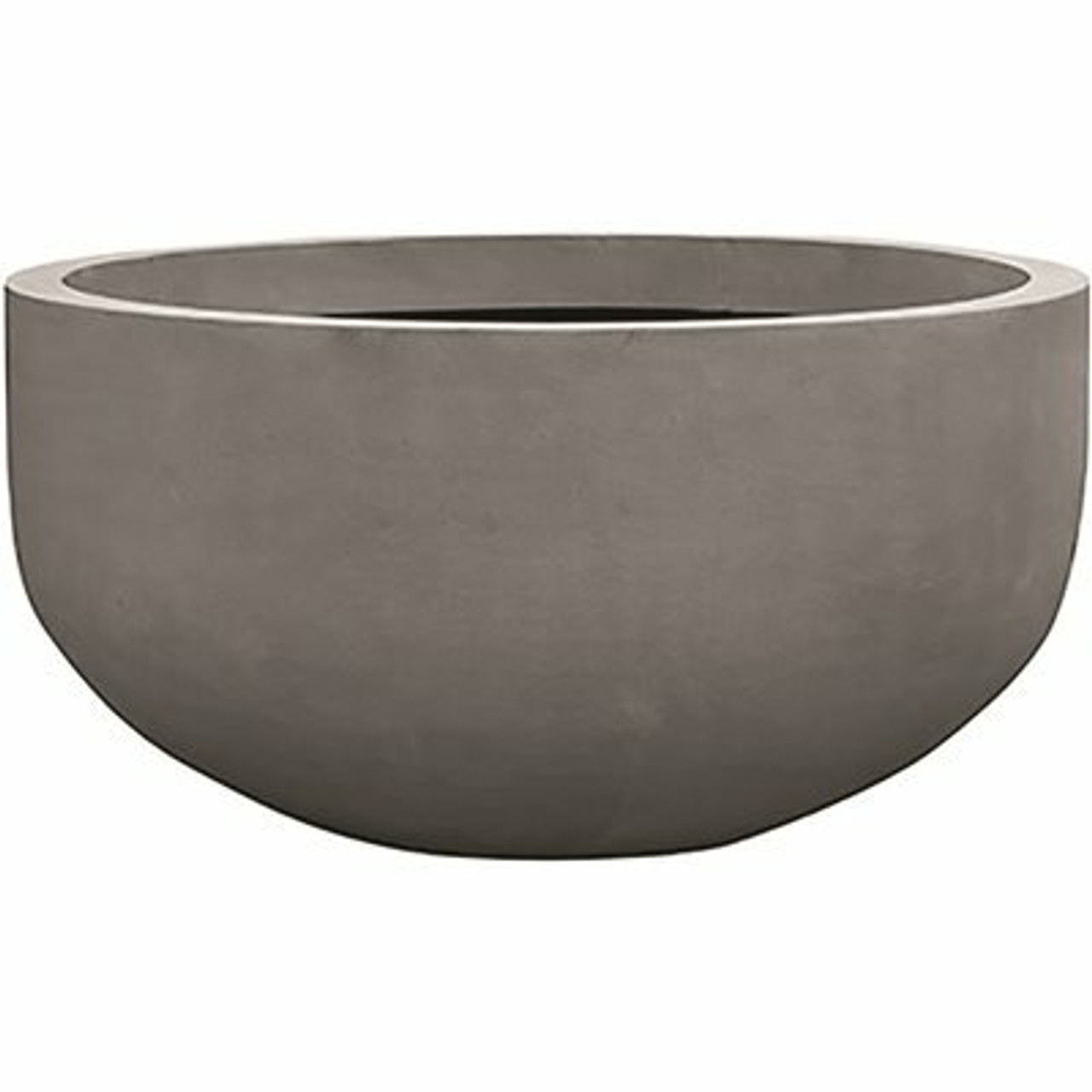 Vasesource 26.75 in. x 50.5 in. x 50.5 in. City Lg Natural Gray Round Bowl Fiberstone Planter Vasesource 26.75 in. x 50.5 in. x 50.5 in. City Lg Natural Gray Round Bowl Fiberstone Planter