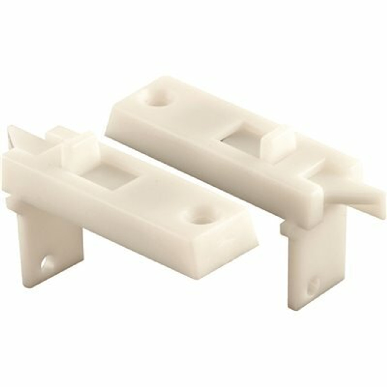 Prime-Line 2-1/4 In. White Plastic Construction Window Sash Tilt Latch Spring-Loaded Vinyl Replacement Part