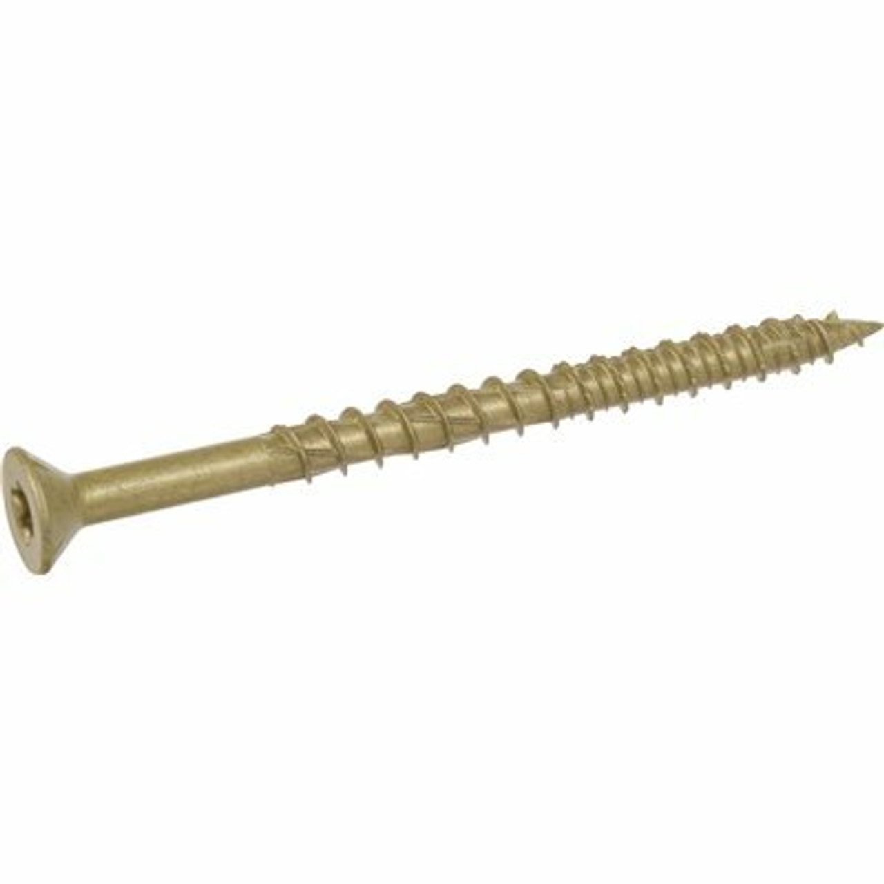 1/4 In. X 3-1/2 In. Bronze-Plated Star Drive Flat Head Screw Exterior (10-Pack)