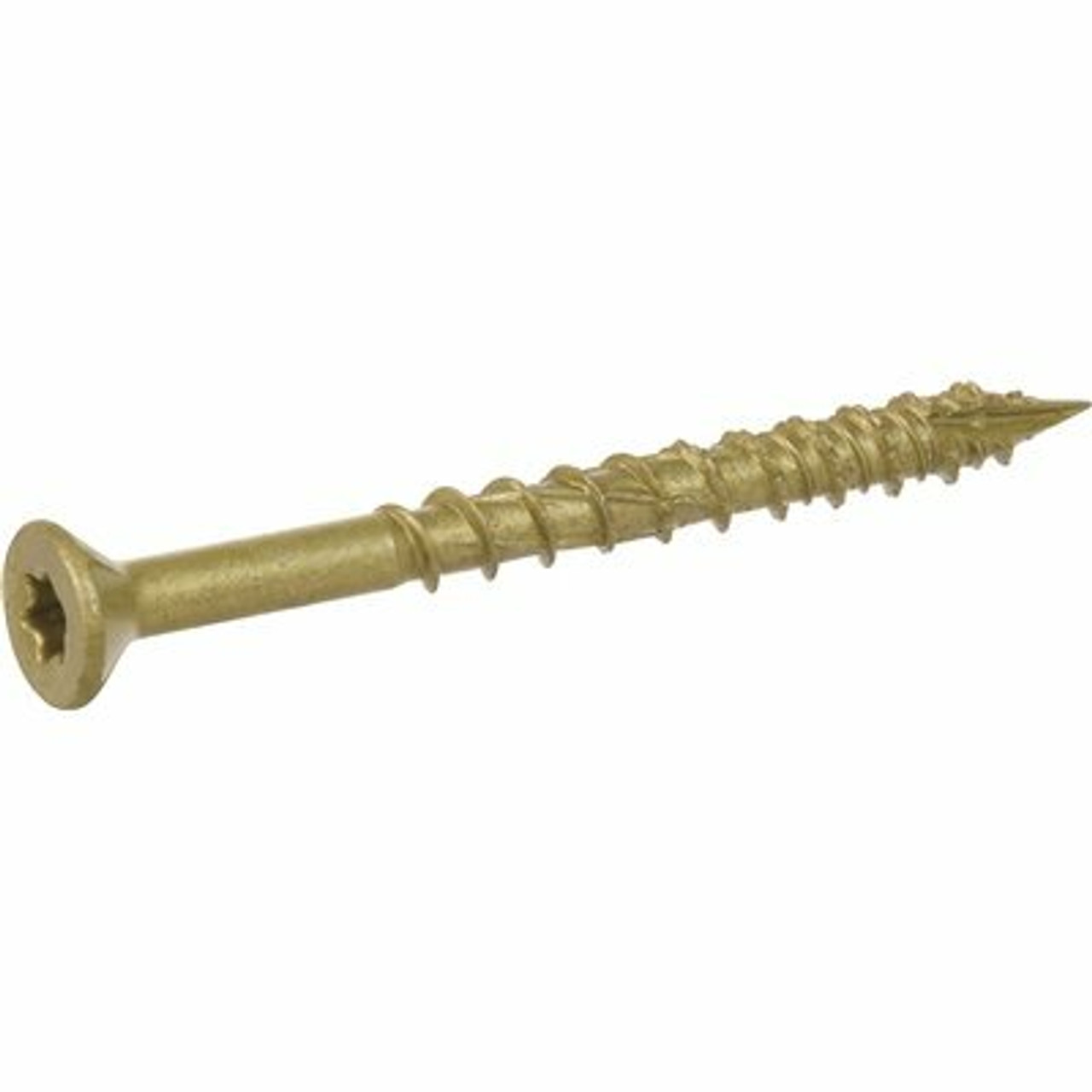 #8 X 2 In. Star Drive Flat Head Screw Exterior Bronze-Plated (1 Lb. Box)