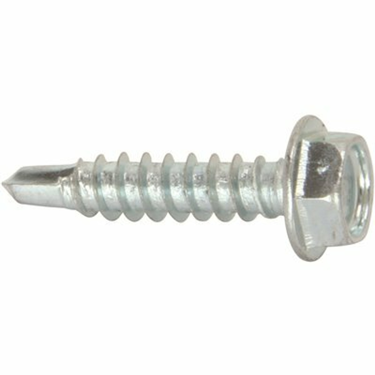 #10 X 1 In. External Hex Washer Head Self-Drilling Screw Zinc (500 Per Pack)