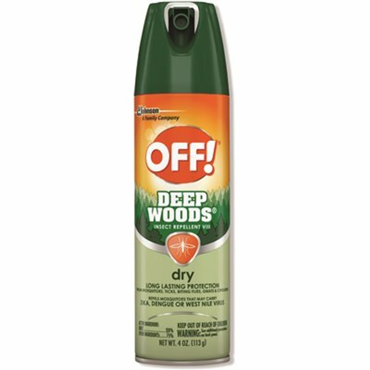 Off! 4 Oz. Aerosol Deep Woods Dry Insect Repellent, Neutral