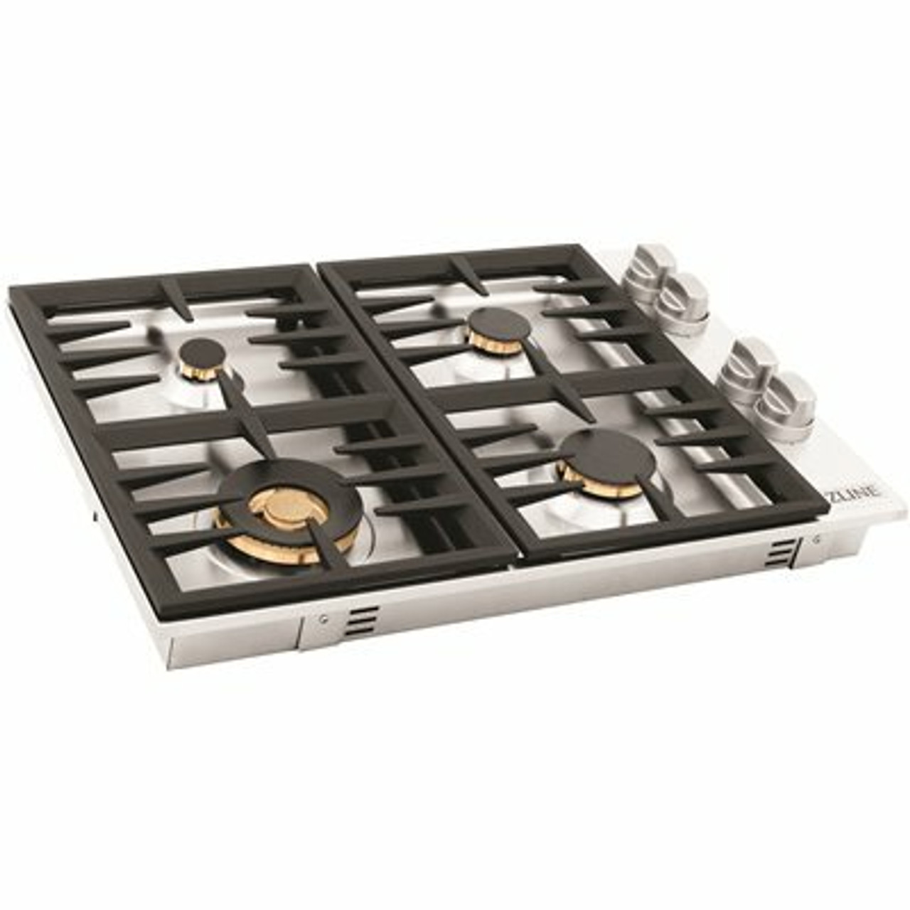 Zline Kitchen And Bath Zline 30 In. Dropin Gas Stovetop With 4 Gas Brass Burners (Rc-Br-30)