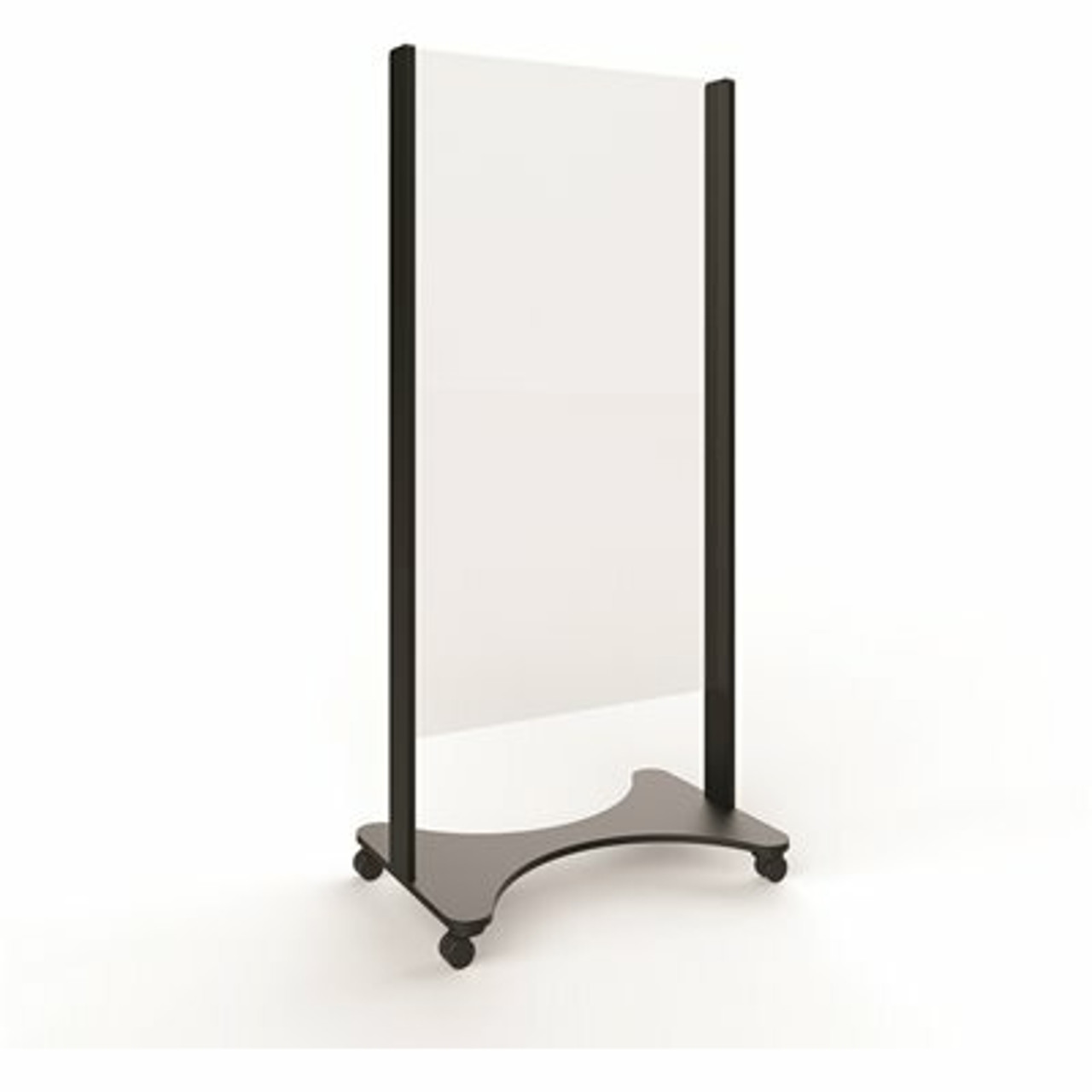 34.5 In. X 72 In. X 0.187 In. Full Body Acrylic Sheet Shield With Casters