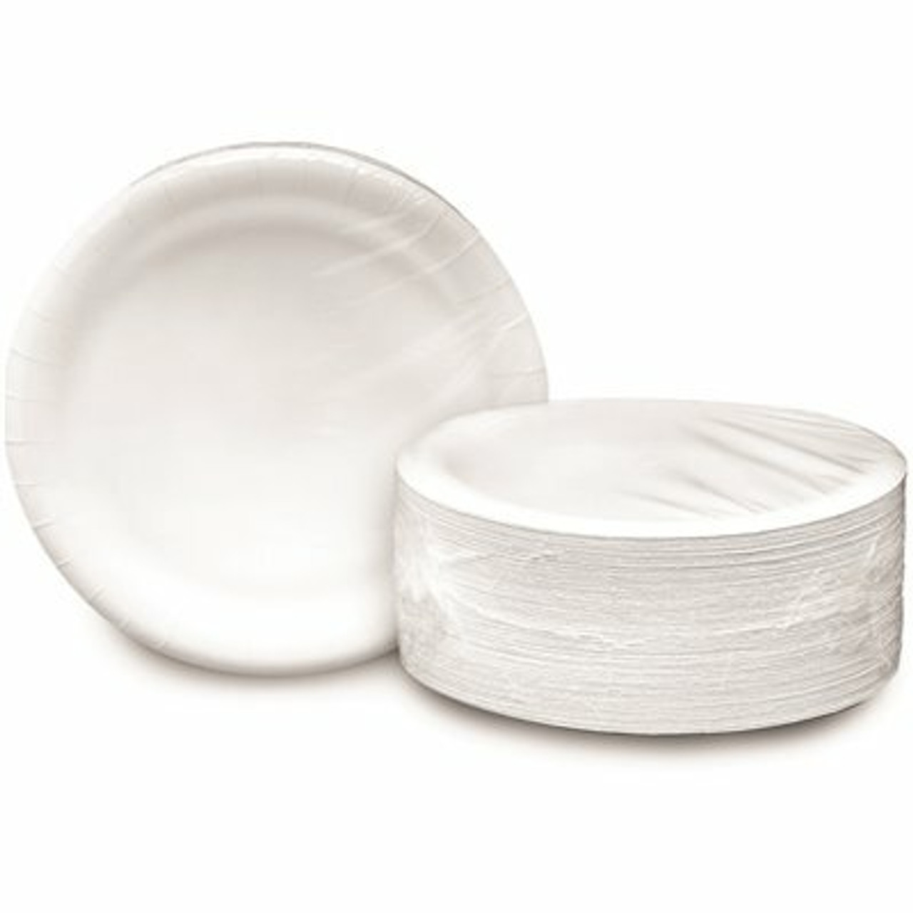 Ajm 9 In. White Heavy Duty Ultra Coated Paper Plate (500-Per Case)