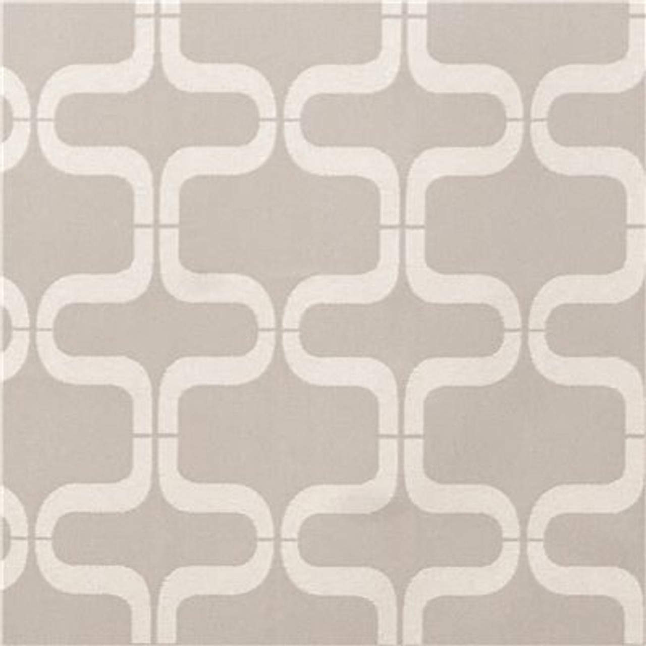 Fabtex Links Pattern Privacy Curtain Platinum, 180 In. W X 84 In. H