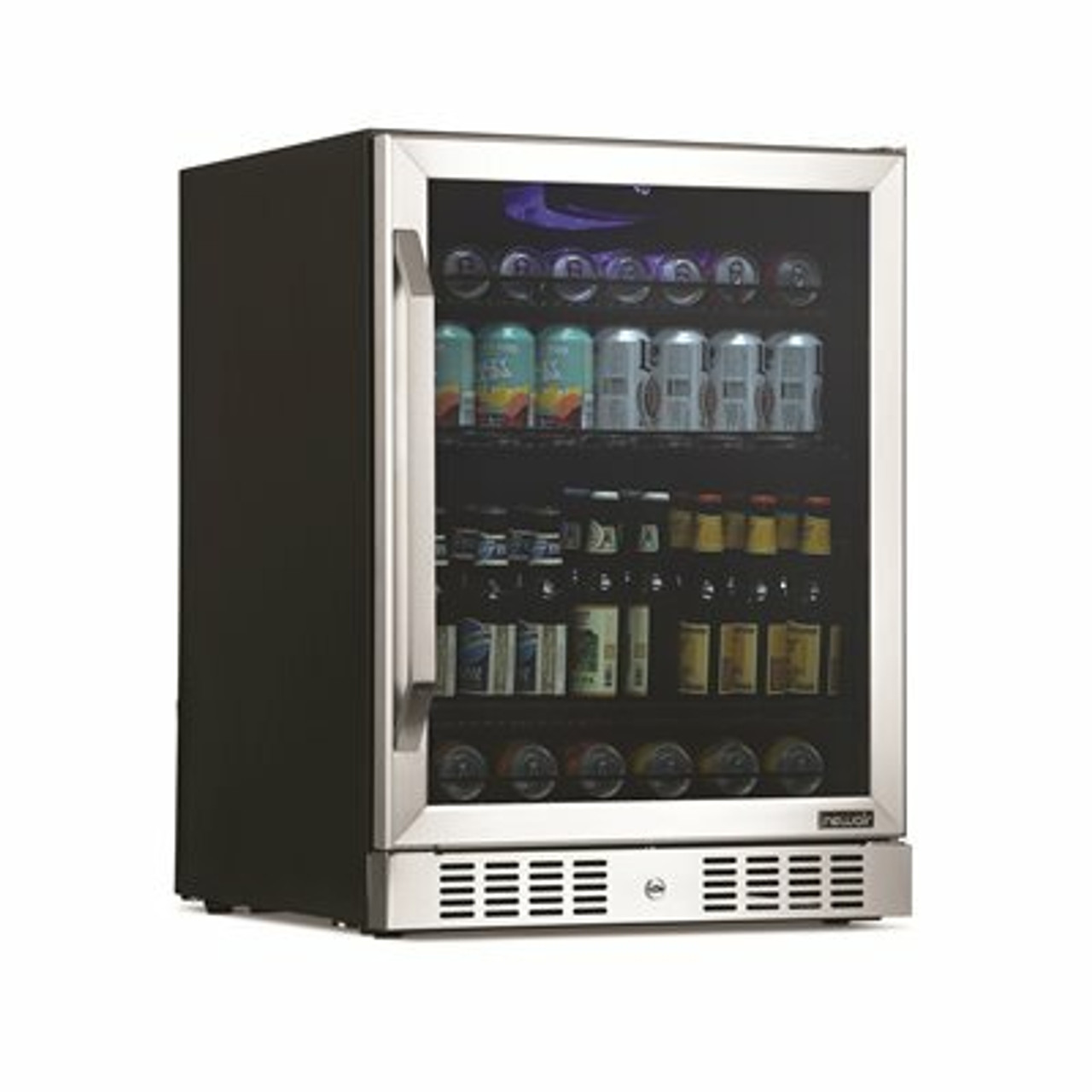 Newair 24 In. 177 Can Capacity Built-In Or Freestanding Beverage Refrigerator And Cooler