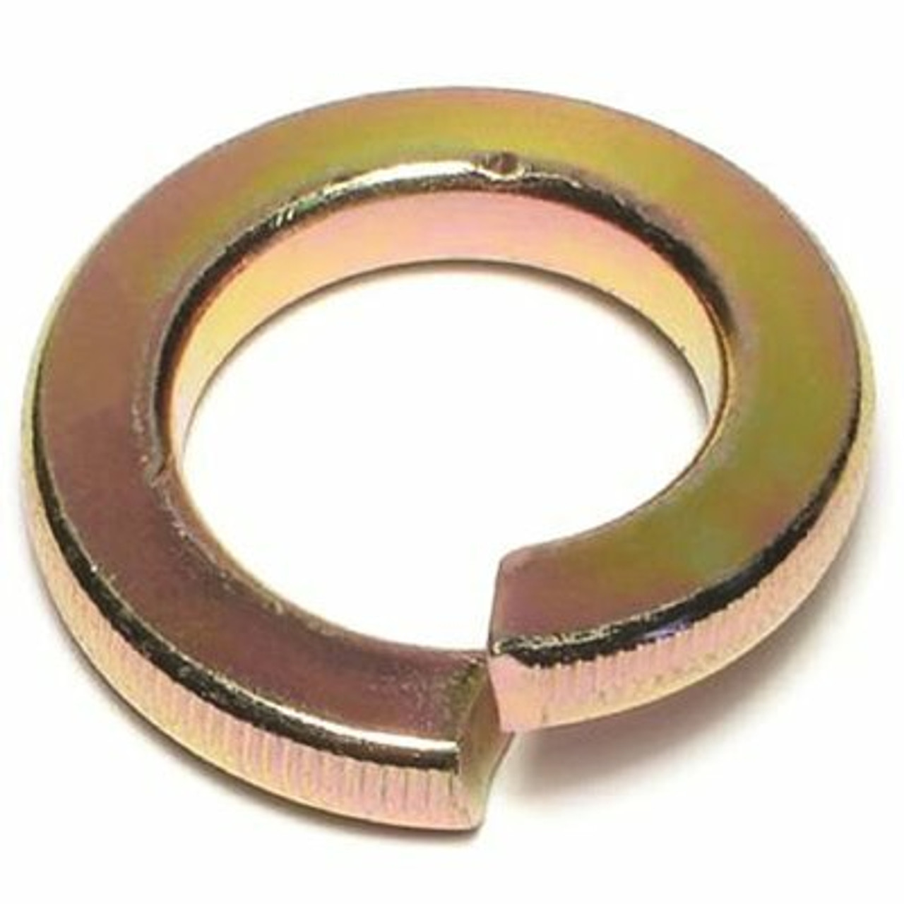 1/4 Grade 8 Alloy Zinc Yellow Plated Steel Split Lock Washer (100 Per Pack)