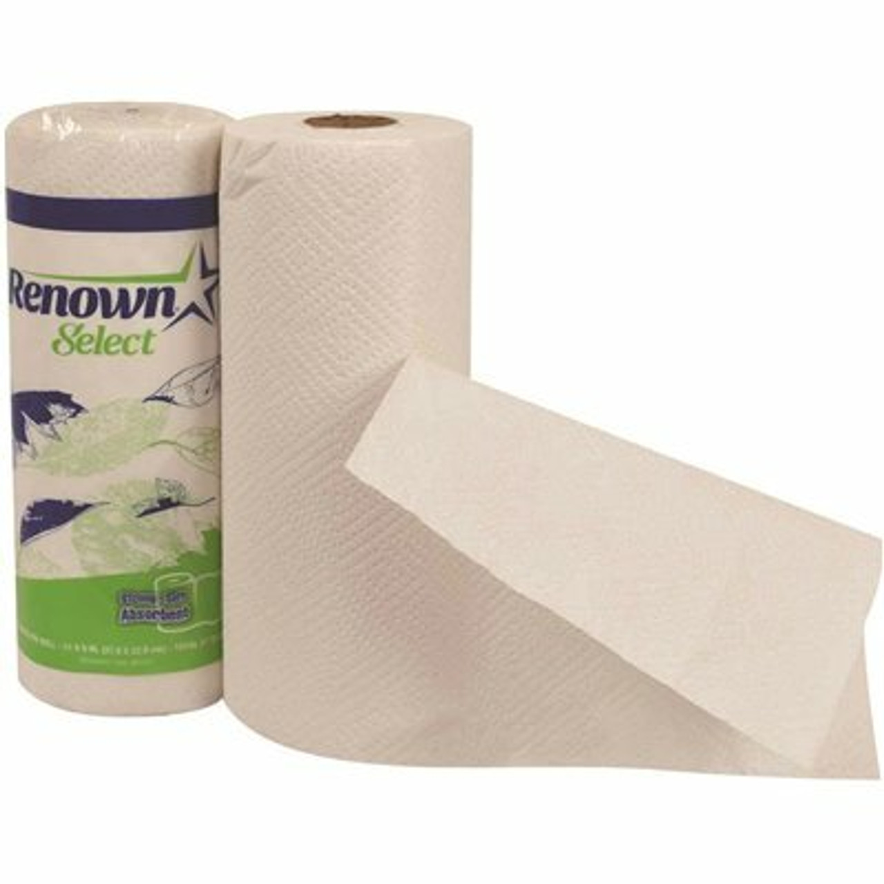 Renown White Perforated 2-Ply Paper Towel-Roll