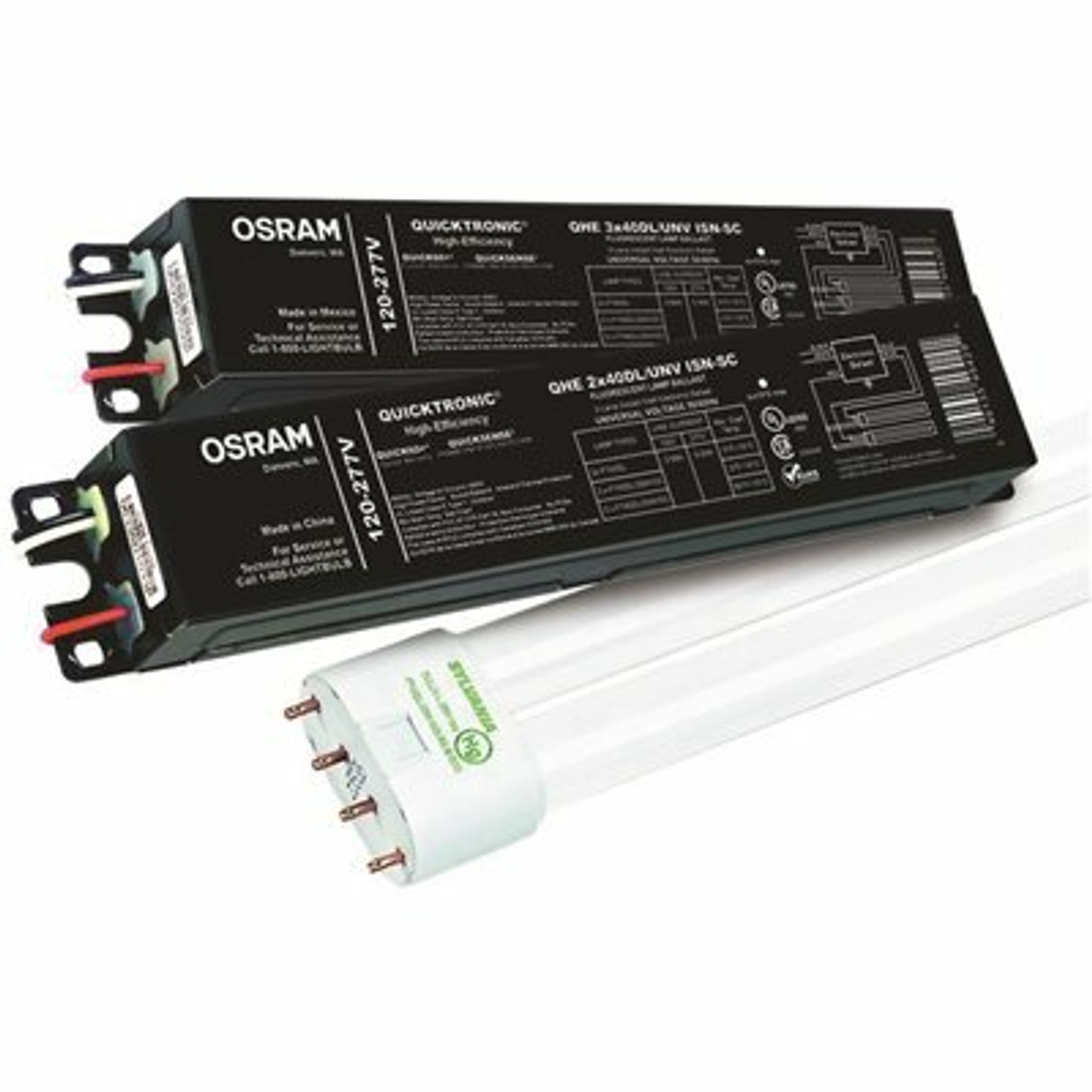 Sylvania Quicktronic High Efficiency 22.4 in. 3-Light Ballast for 40-Watt Biax Lamps Sylvania Quicktronic High Efficiency 22.4 in. 3-Light Ballast for 40-Watt Biax Lamps