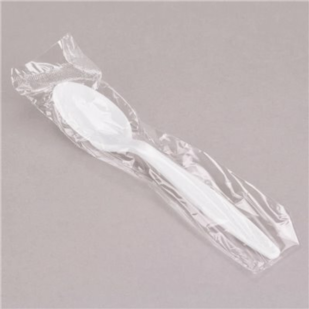 Prime Source Medium-Weight Wrapped White Teaspoon (1000/Case)