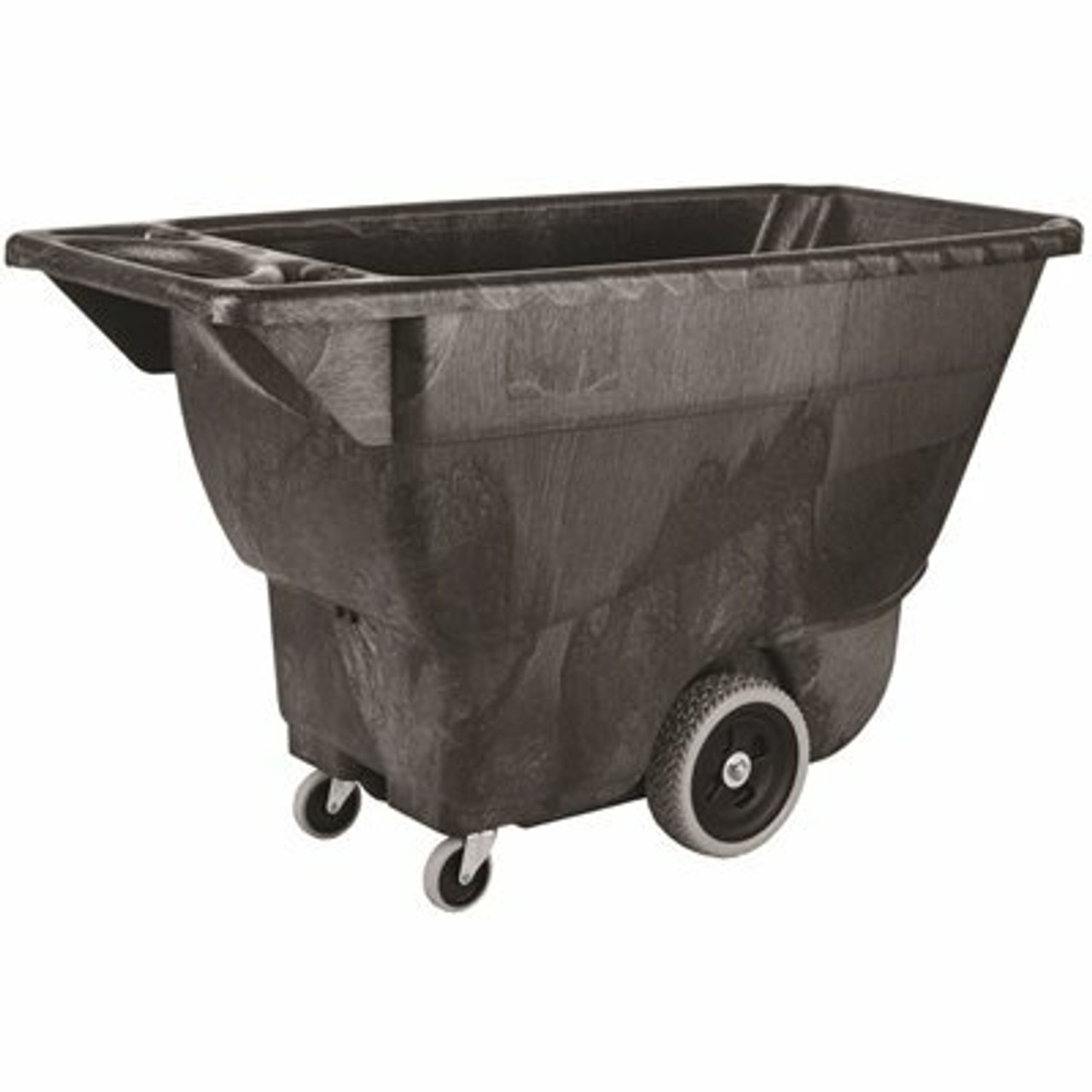 Rubbermaid Commercial Products 1/2 Cu. Yd. Capacity Black Structural Foam Utility Duty Tilt Truck
