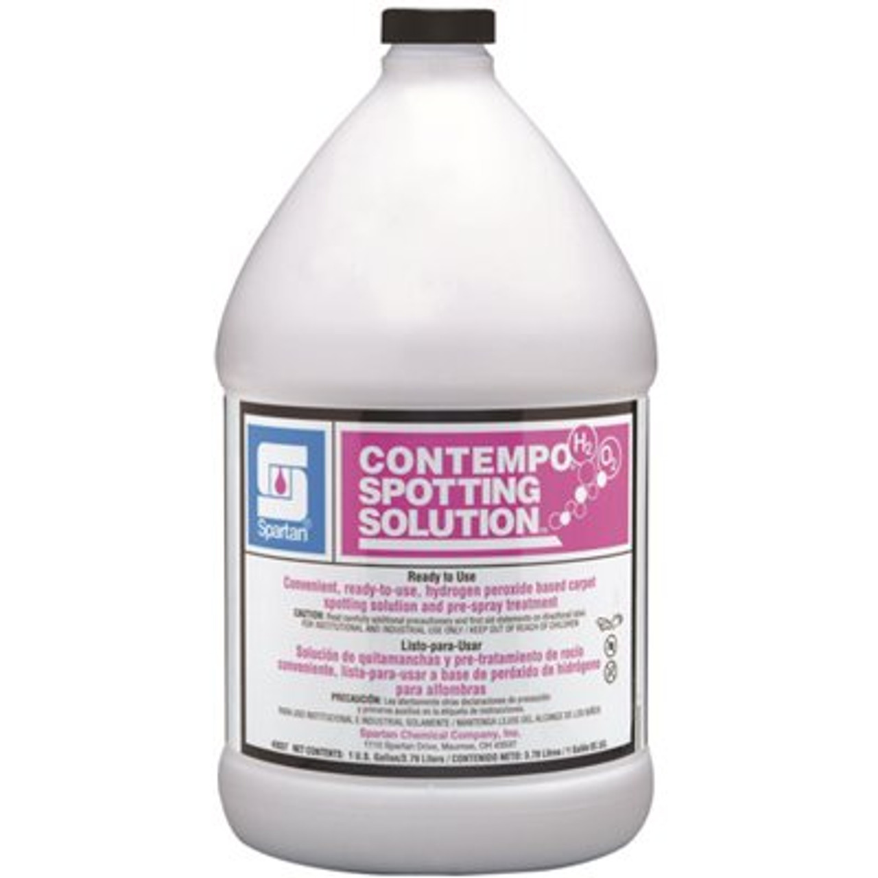 Spartan Chemical Co. Contempo H2O2 Spotting Solution 1 Gallon Fresh Crystal Water Scent Carpet Spotter (4 Per Pack)