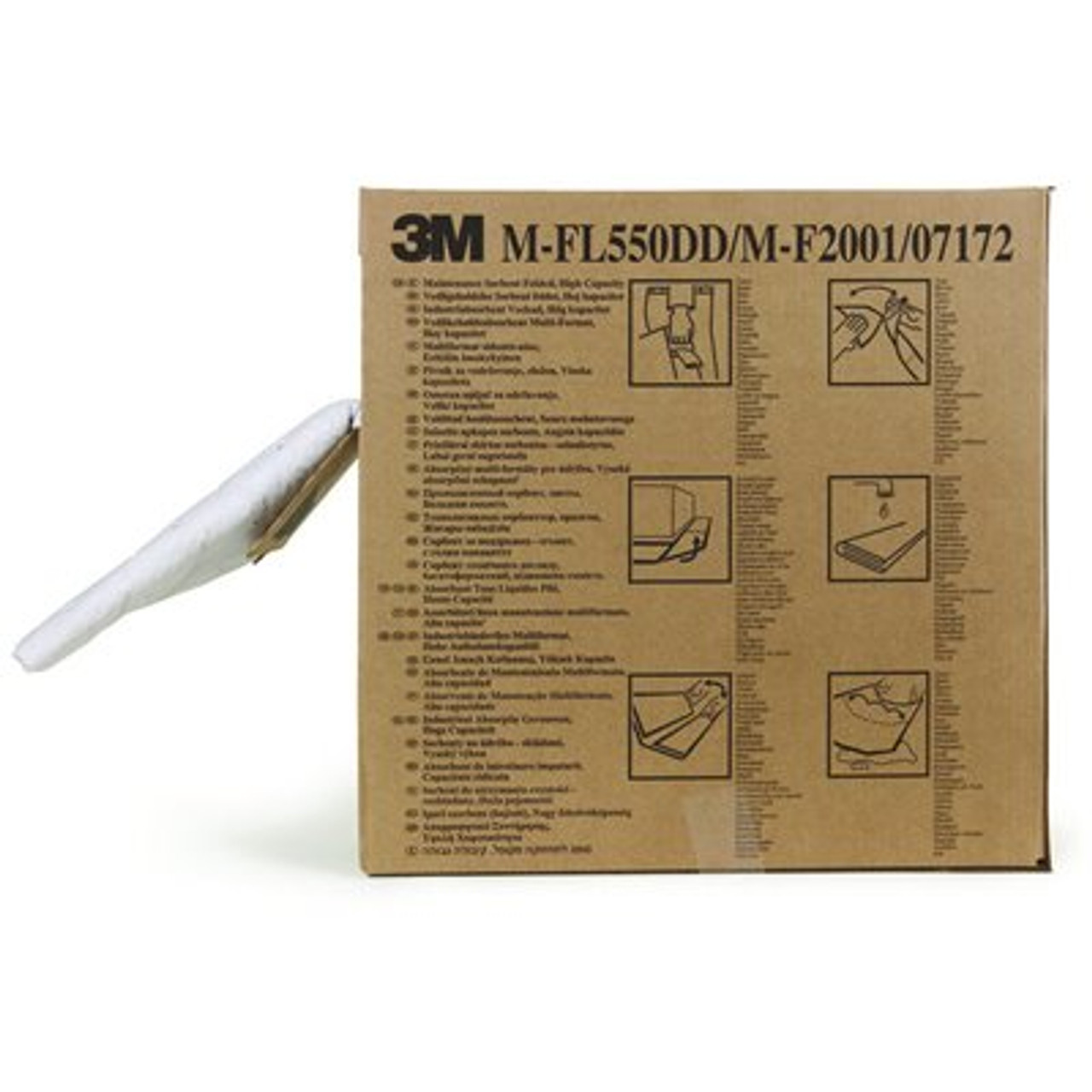 3M 5 In. X 50 Ft. High Capacity Maintenance Sorbent Folded (Case Of 3)