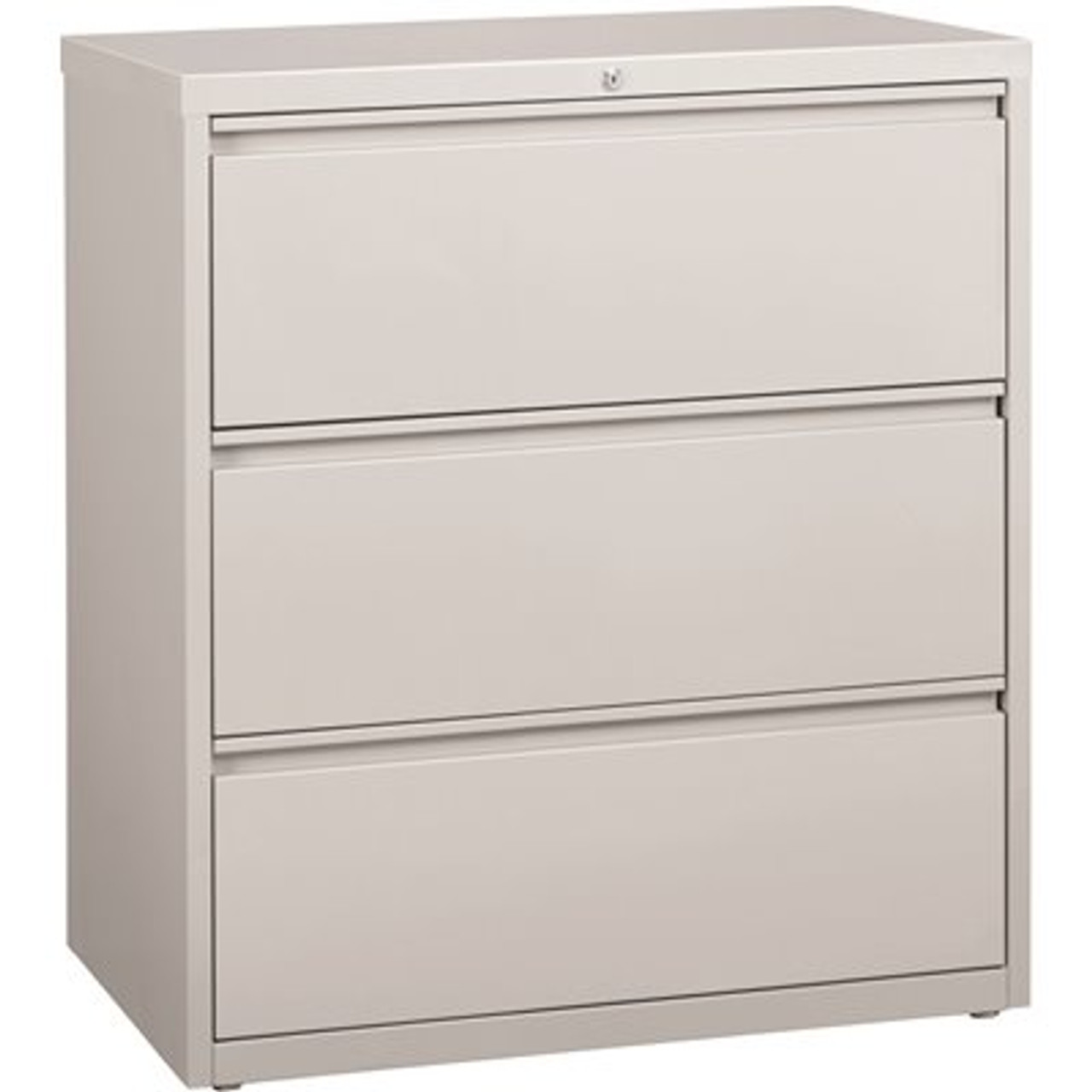 Hirsh 36 In. W Light Gray 3-Drawer Lateral File Cabinet