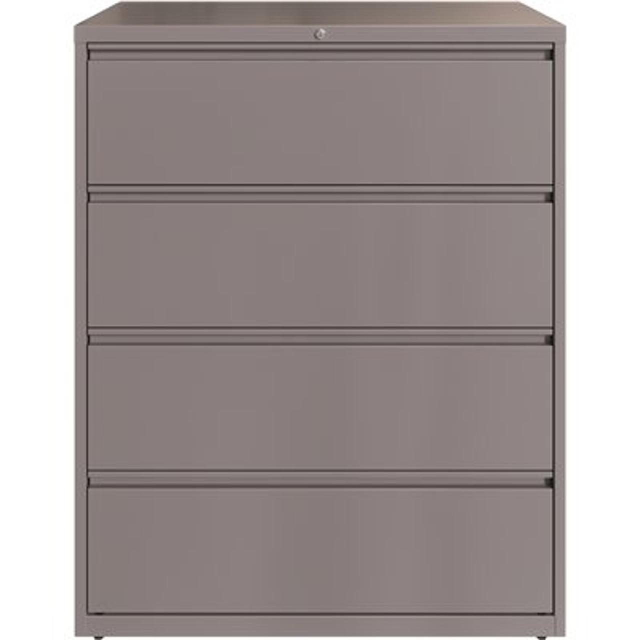 Hirsh 42 In. W Arctic Silver 4-Drawer Lateral File Cabinet