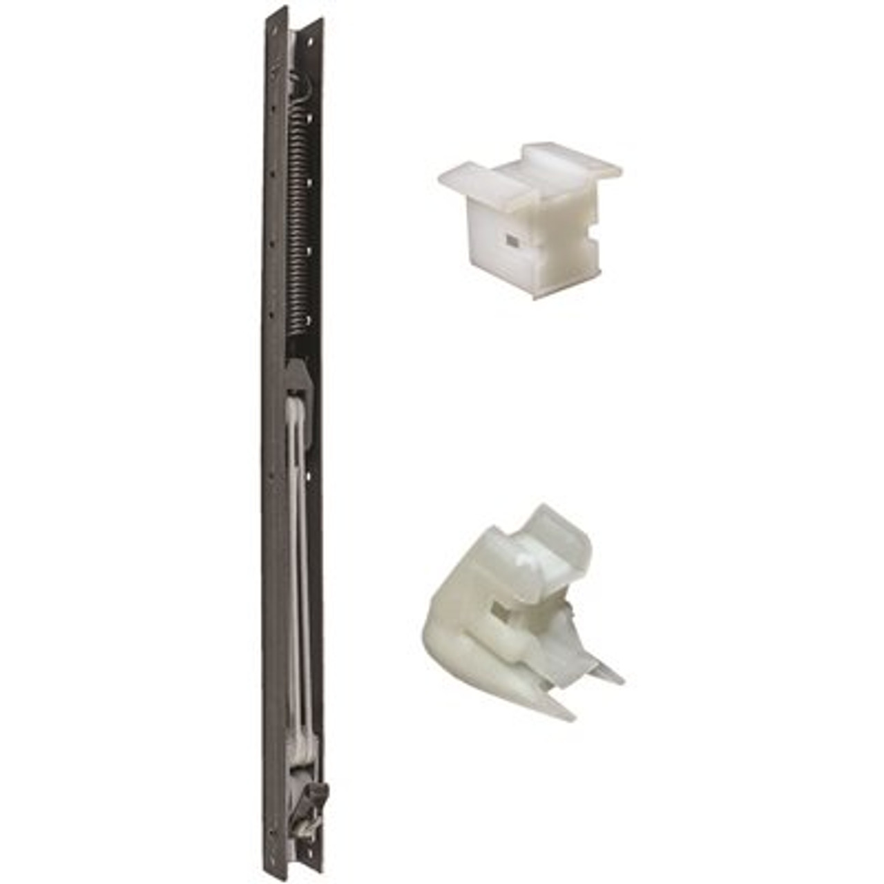25 In. L Window Channel Balance 2420 With 9/16 In. W X 5/8 In. D Top And Bottom End Brackets Attached