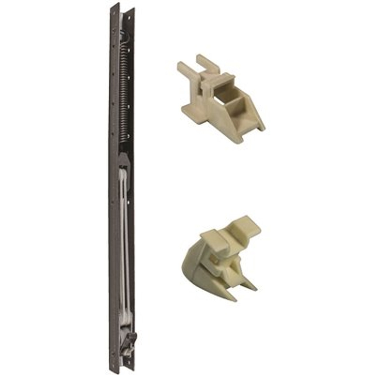 25 In. L Window Channel Balance 2410 With 9/16 In. W X 5/8 In. D Top And Bottom End Brackets Attached - 314413454