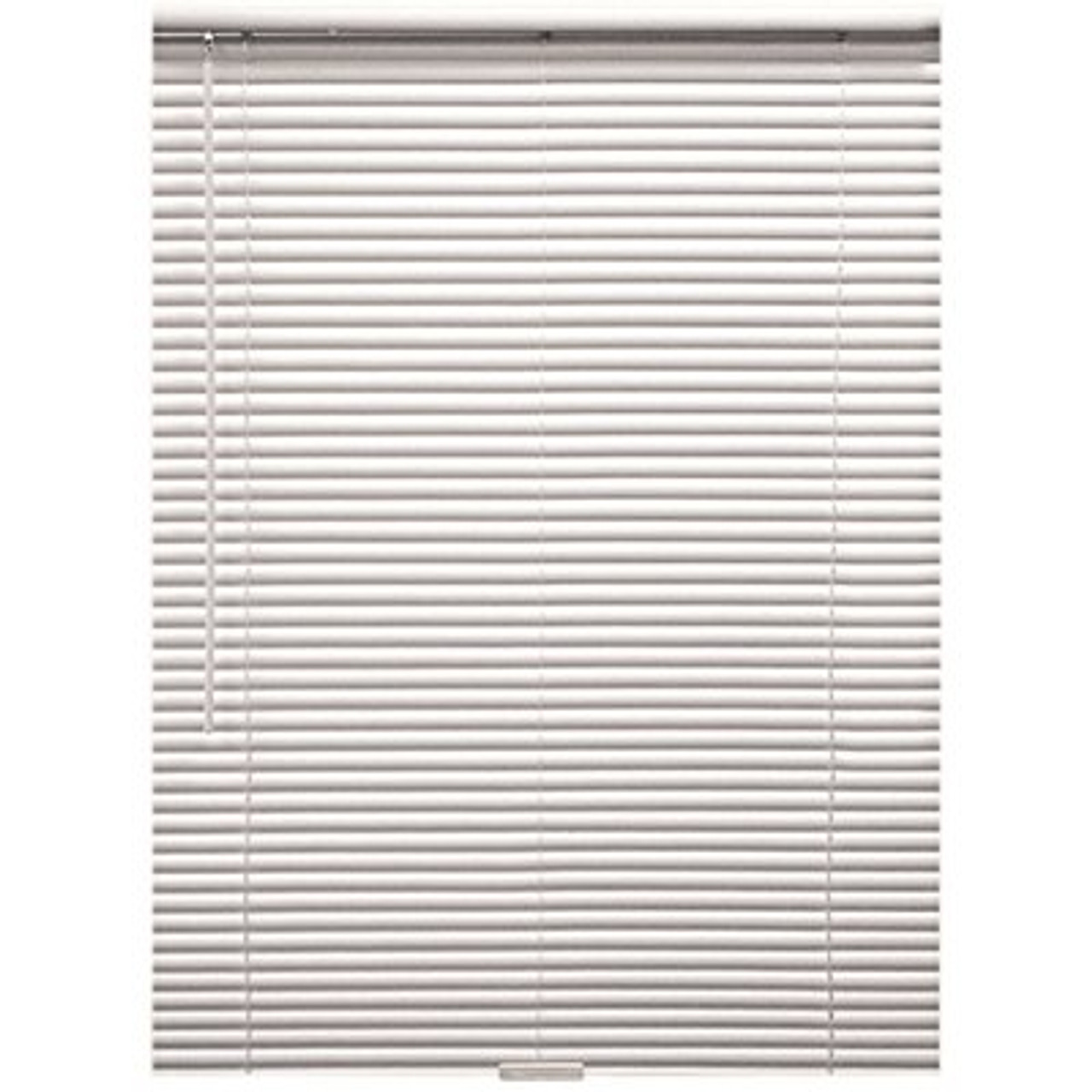 Designer's Touch White Cordless Room Darkening Aluminum Mini Blind 1 In. Slats 95 In. W X 72 In. L