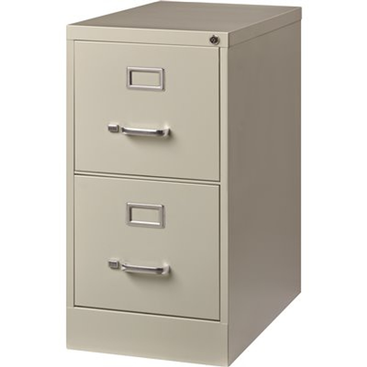 Hirsh 25 In. D Light Gray 2-Drawer Letter Width Vertical File Cabinet