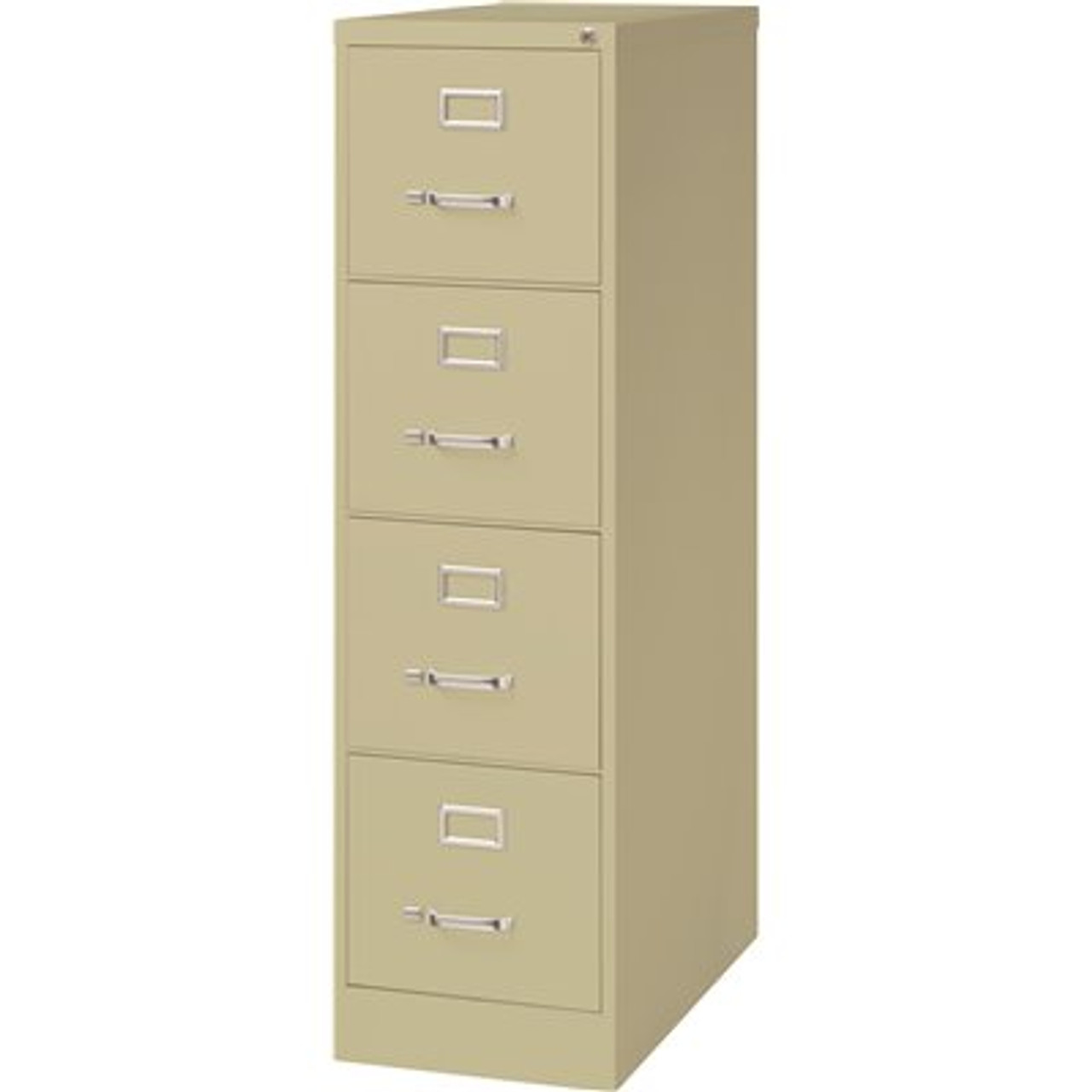 Hirsh 26.5 In. Putty Deep 4-Drawer Letter Width Vertical File Cabinet