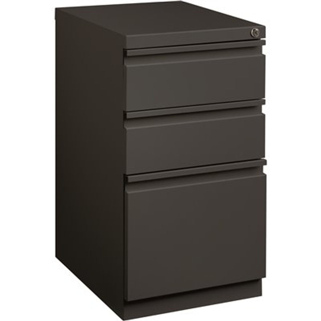 Hirsh 20 In. D Charcoal Mobile Pedestal With Full Width Pull - 313689293