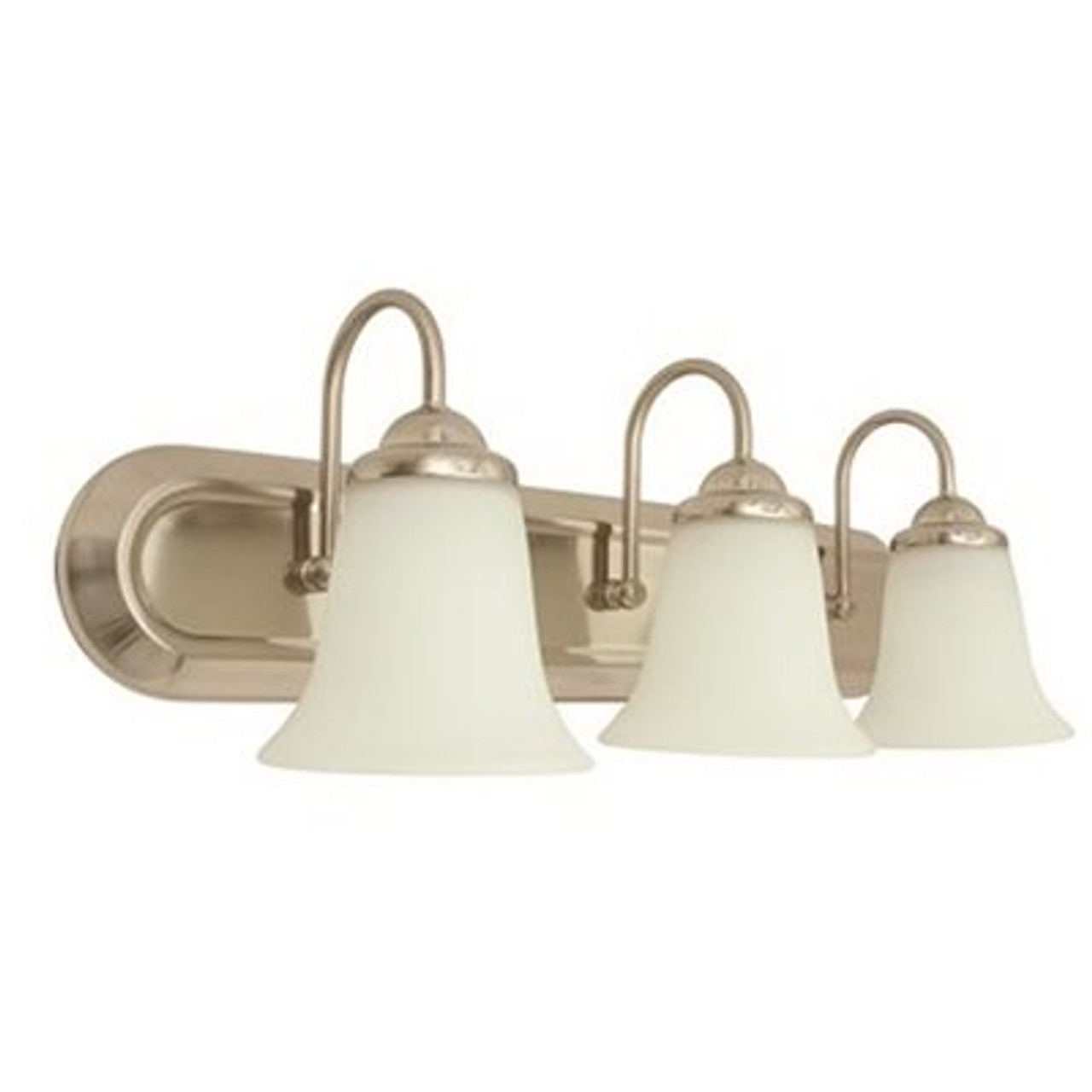 3-Light Brushed Nickel Led Vanity Fixture