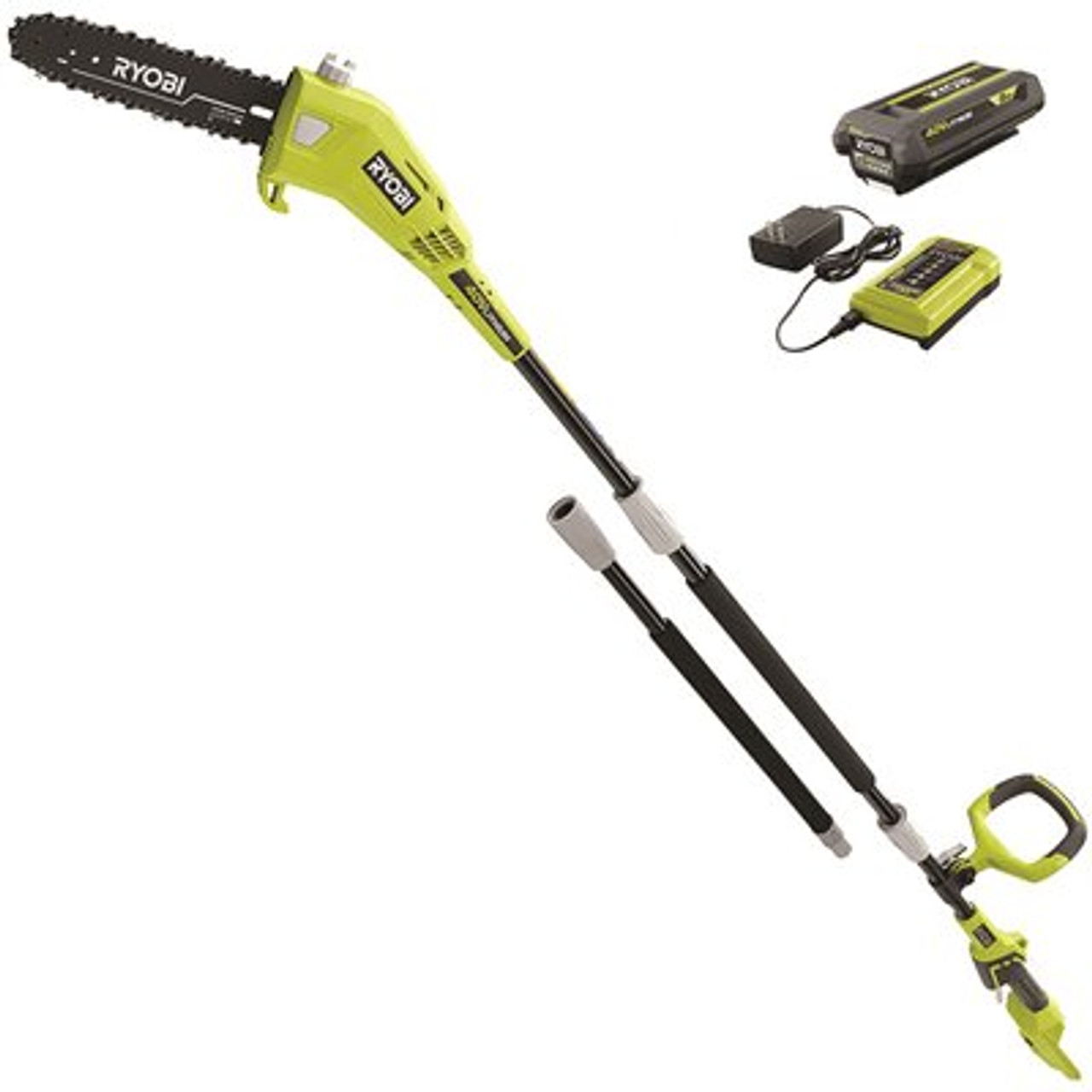 Ryobi 40V 10 In. Cordless Battery Pole Saw With 2.0 Ah Battery And Charger
