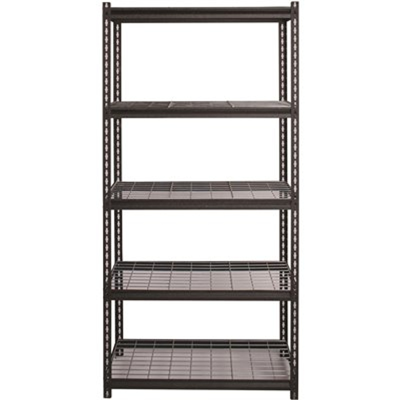 Iron Horse Black 5-Tier Boltless Steel Garage Storage Shelving Unit (36 In. W X 72 In. H X 18 In. D)